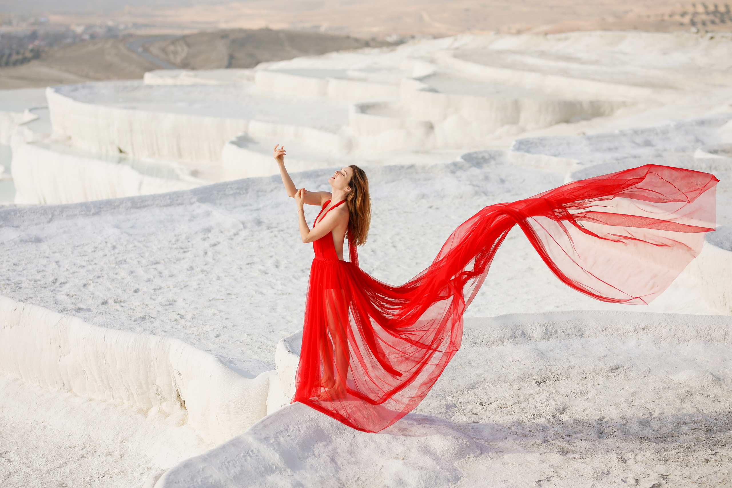 Photoshooting in Pamukkale
