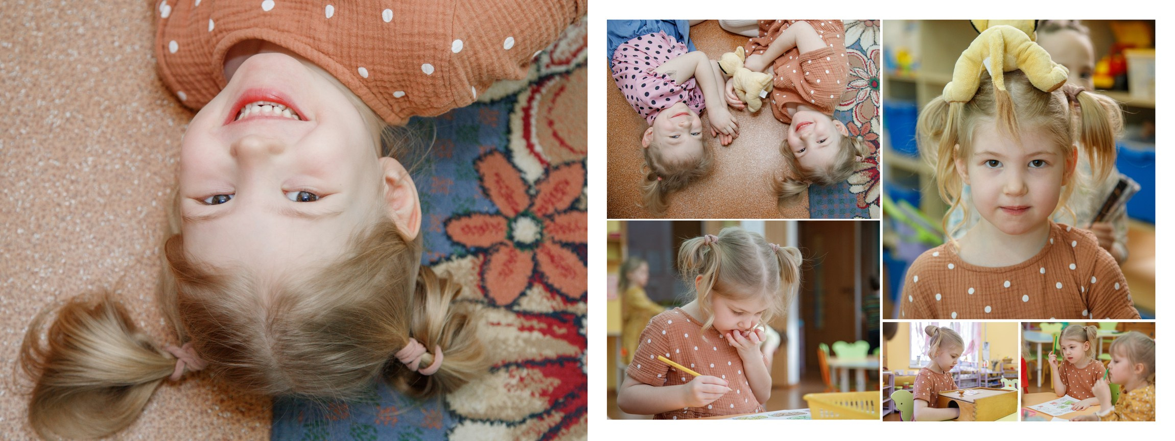 Альбом общей верстки. Группа «Солнышко». Семейный и школьный фотограф в Москве Анна Ткач