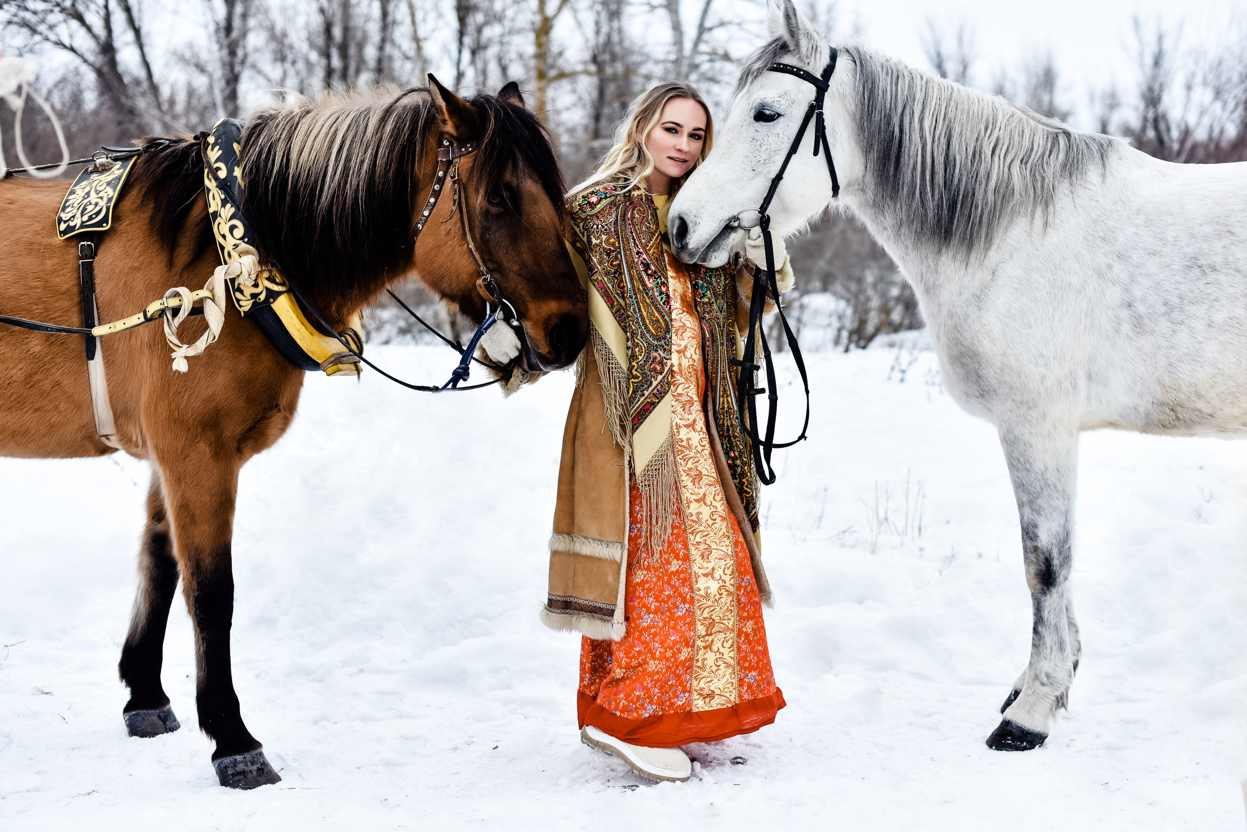 Анна и лошадки