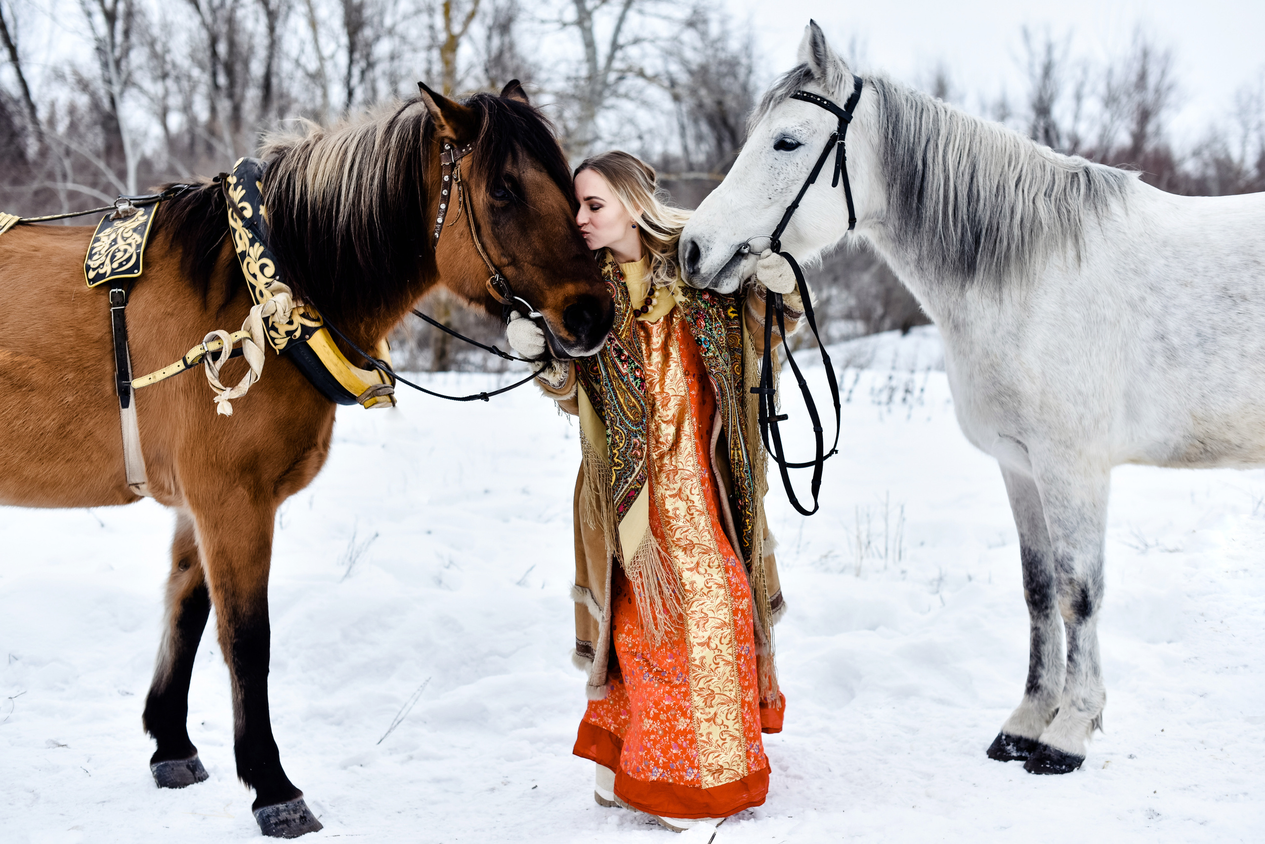 Анна и лошадки