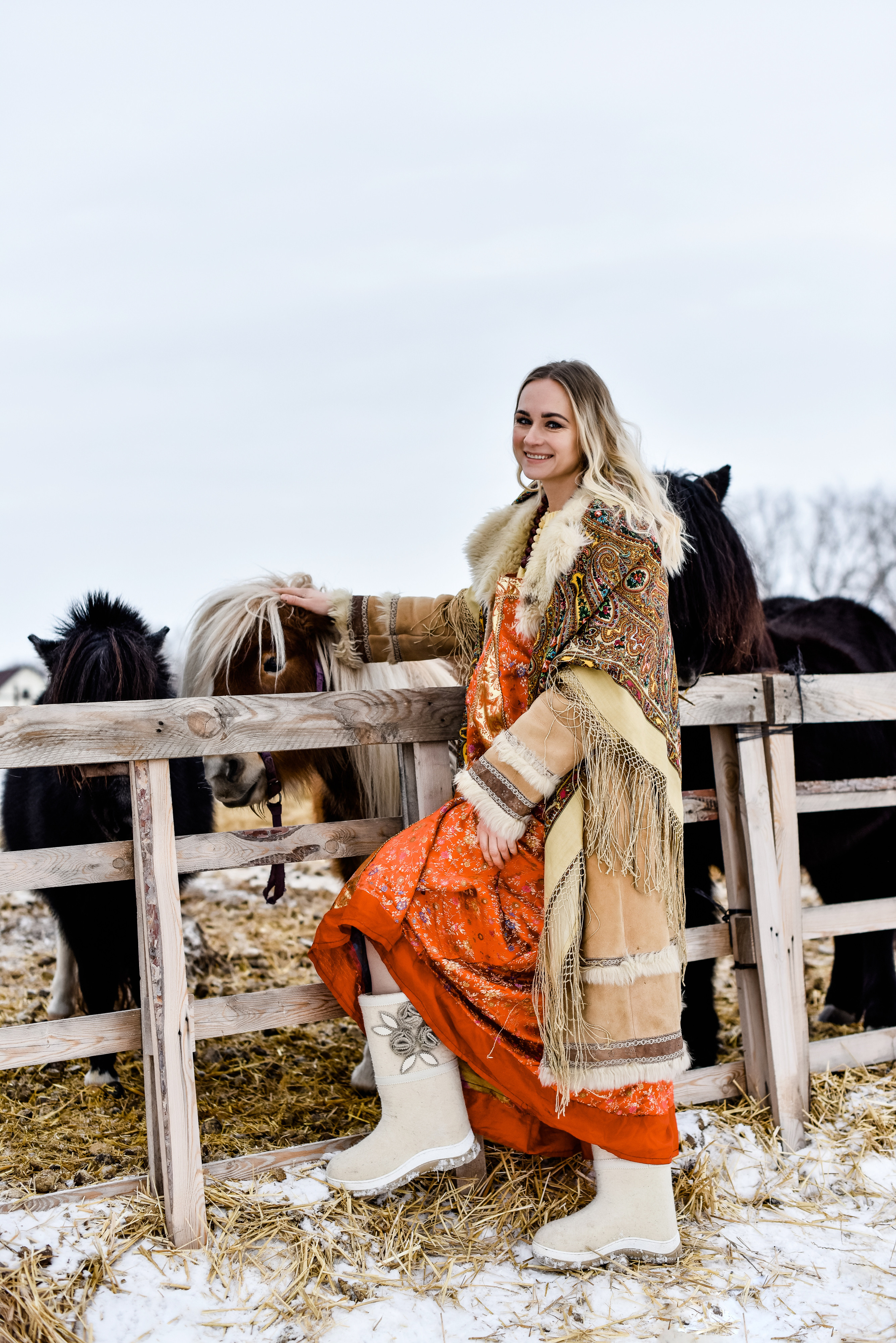 Анна и лошадки