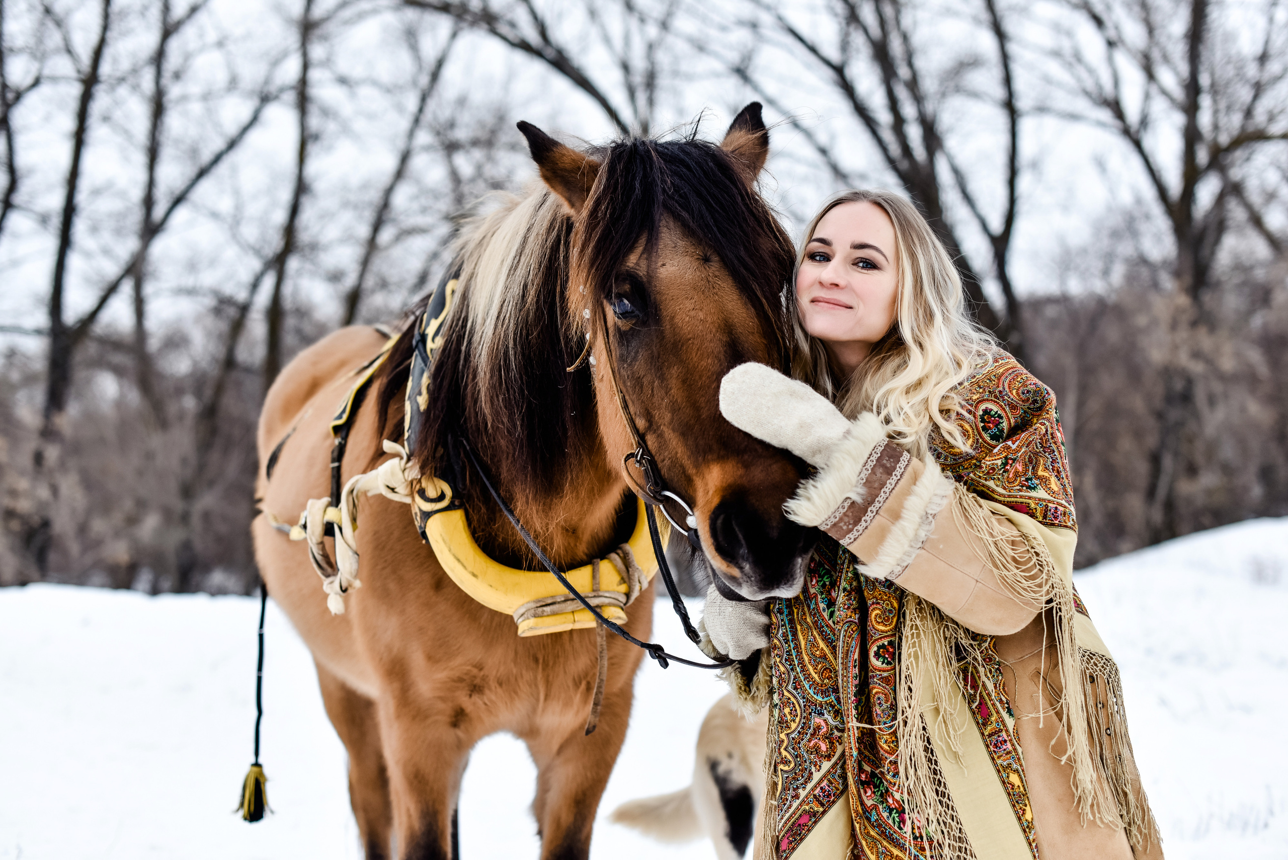 Анна и лошадки