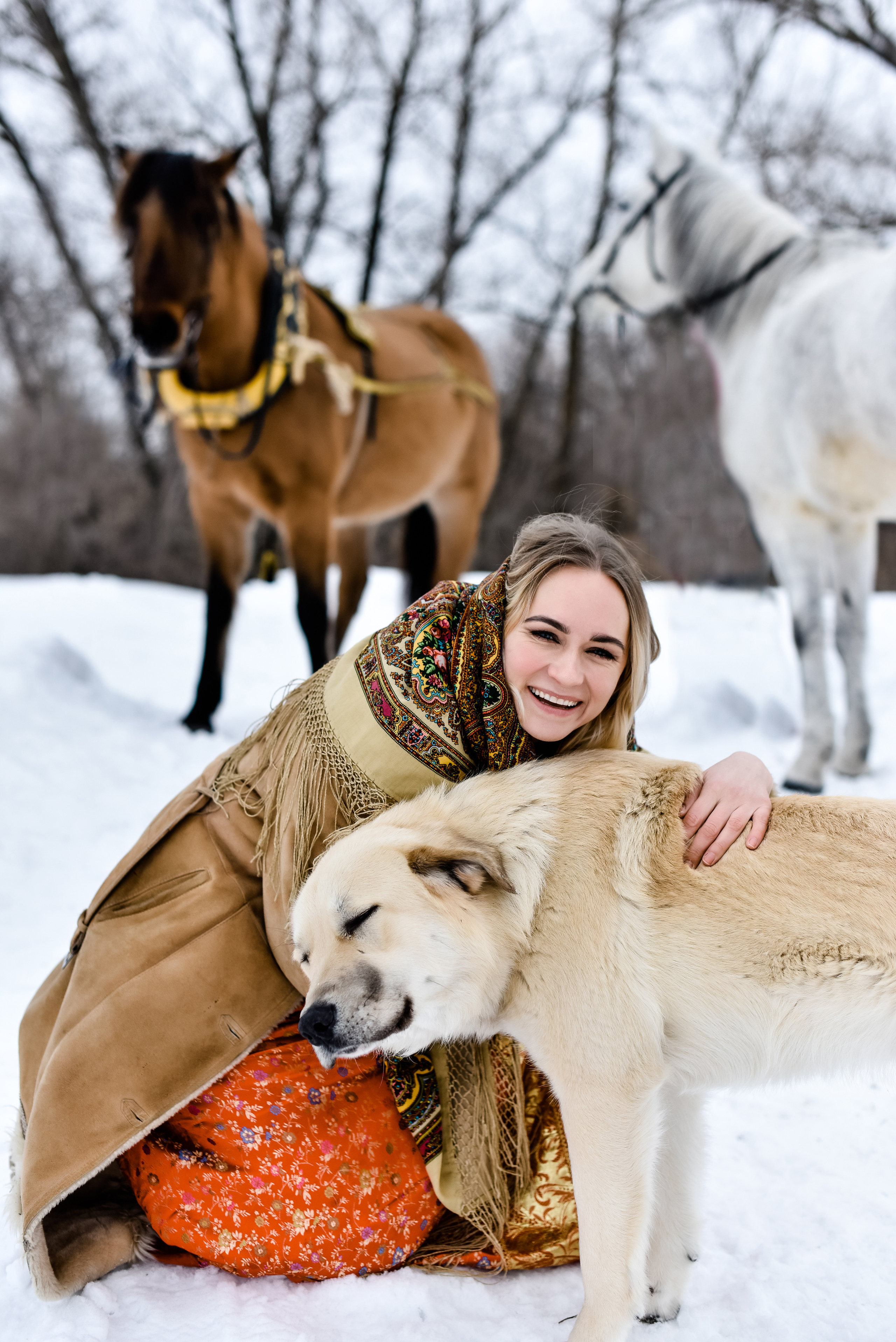 Анна и лошадки