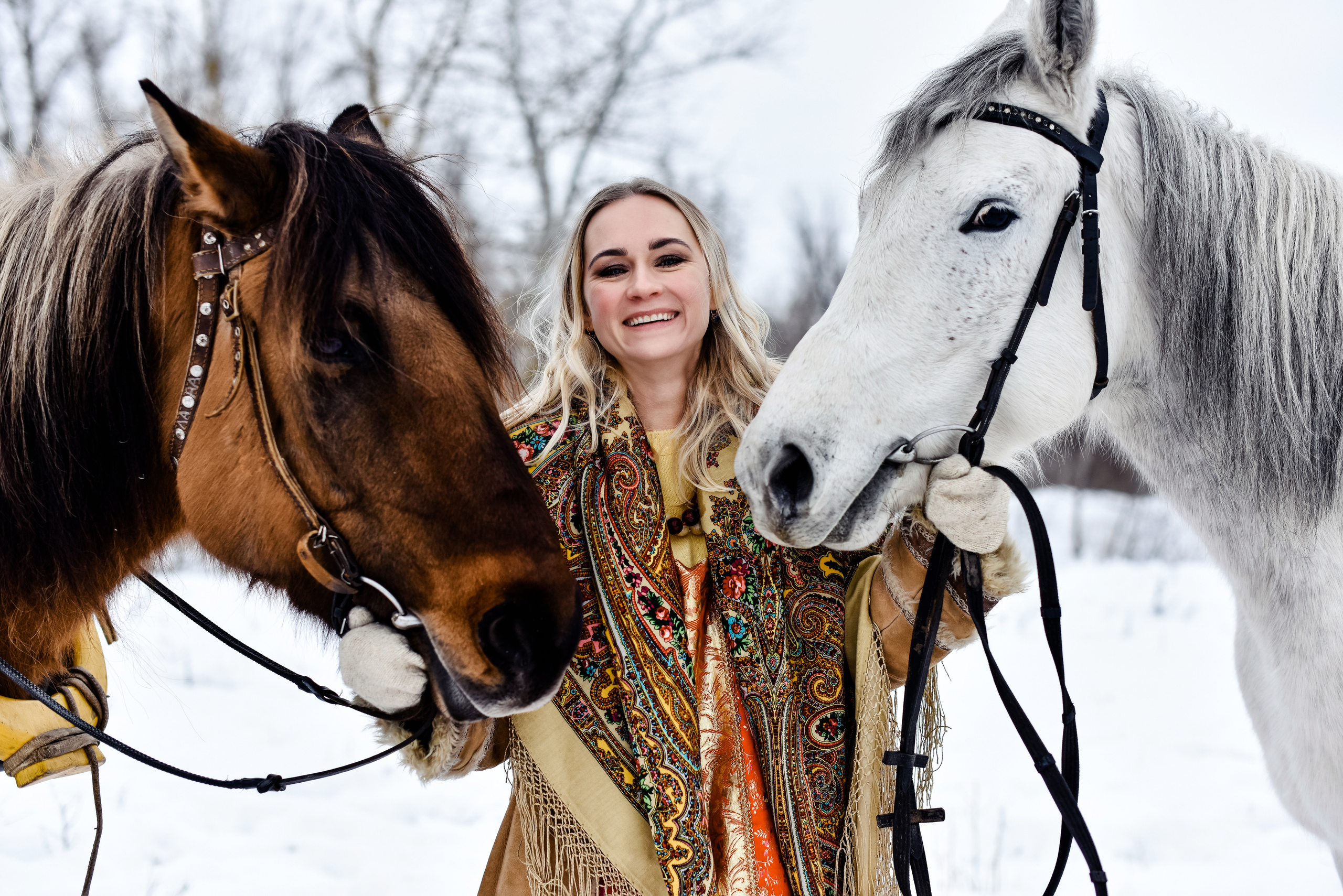 Анна и лошадки