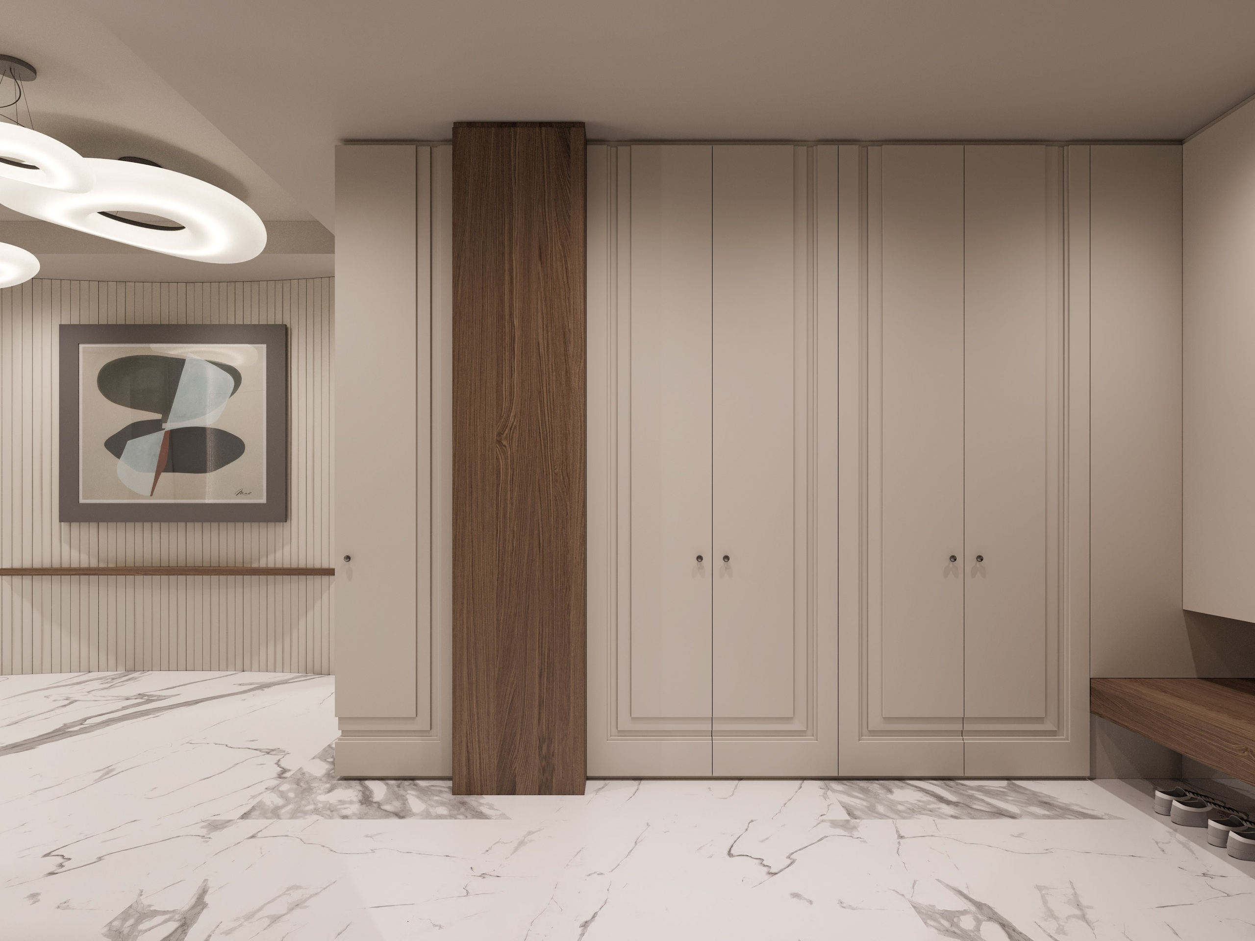 3D Визуализация Квартиры с Необычной Планировкой | Плавные Формы и Криволинейный Дизайн. Визуализатор интерьера в Москве | Брагин Кирилл