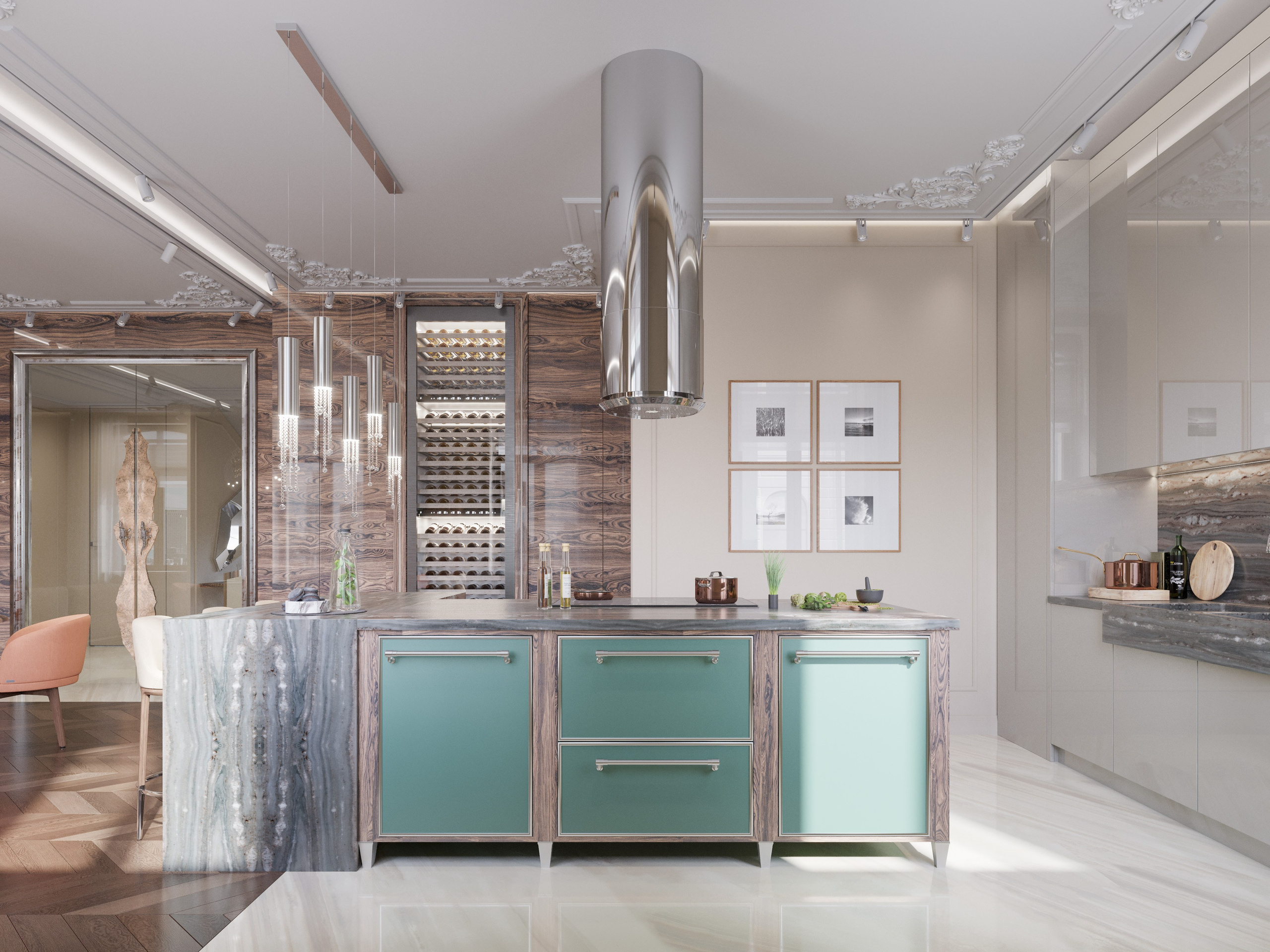 Эргономичная планировка кухни в двухуровневой квартире: функциональные зоны и рациональное хранение