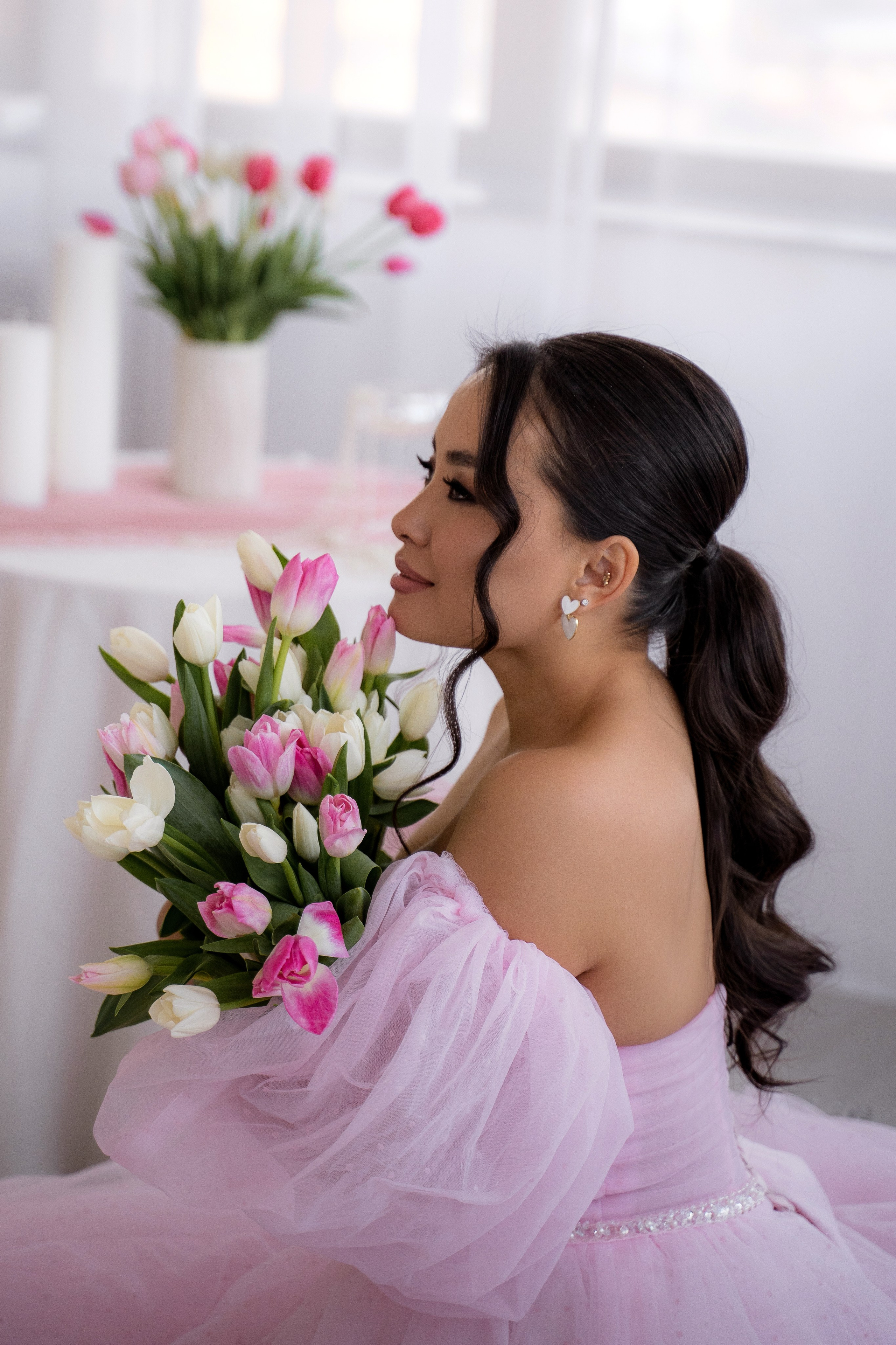 Тюльпановое настроение. Фотостудия Малина в городе Улан-Удэ. Фотограф Ирина Жарникова