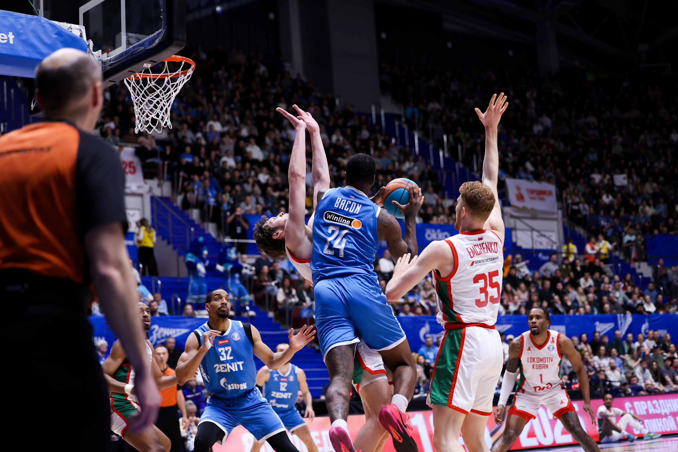 БК Зенит — БК Локомотив-Кубань 07.05.2025. Спортивный и репортажный фотограф Антон Тереханов