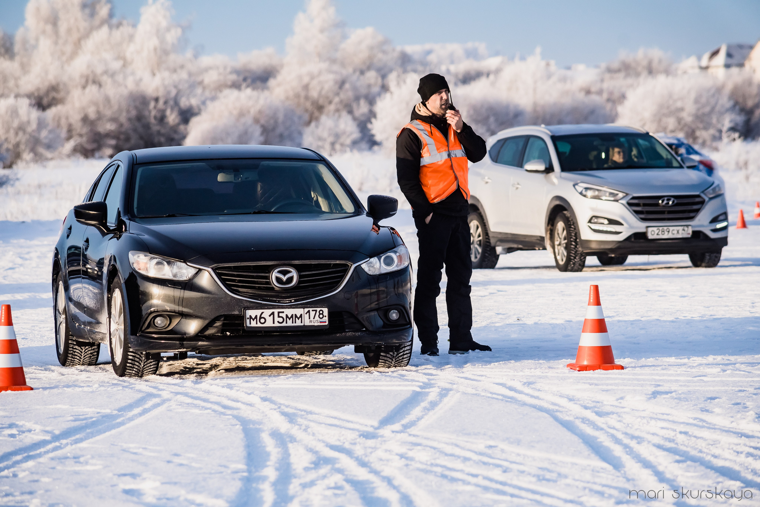 Контраварийная практика вождения автомобиля. Мотофотограф в Санкт-Петербурге Мария Скурская