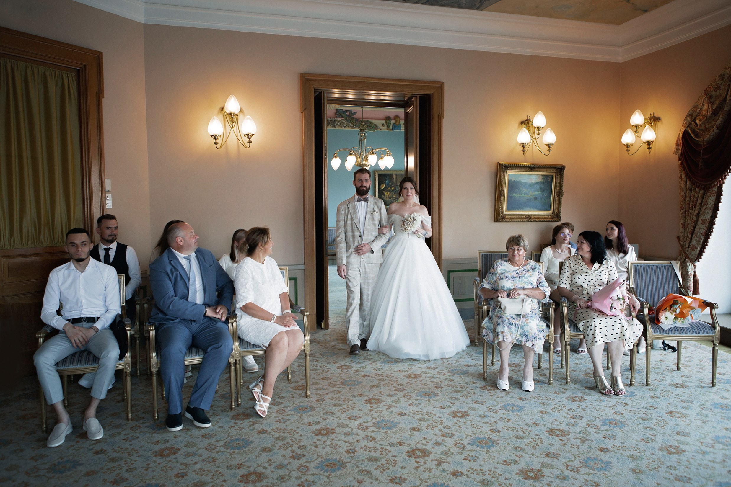 Свадьба с гостями. Свадебный и портретный фотограф Москва