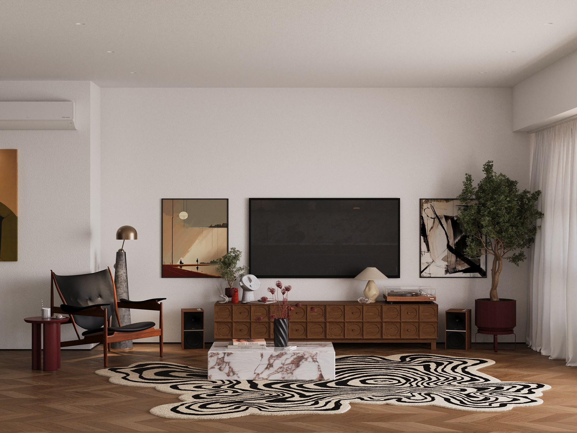 Квартира для творческой пары. 3D-дизайнер Кристина Пуляевская