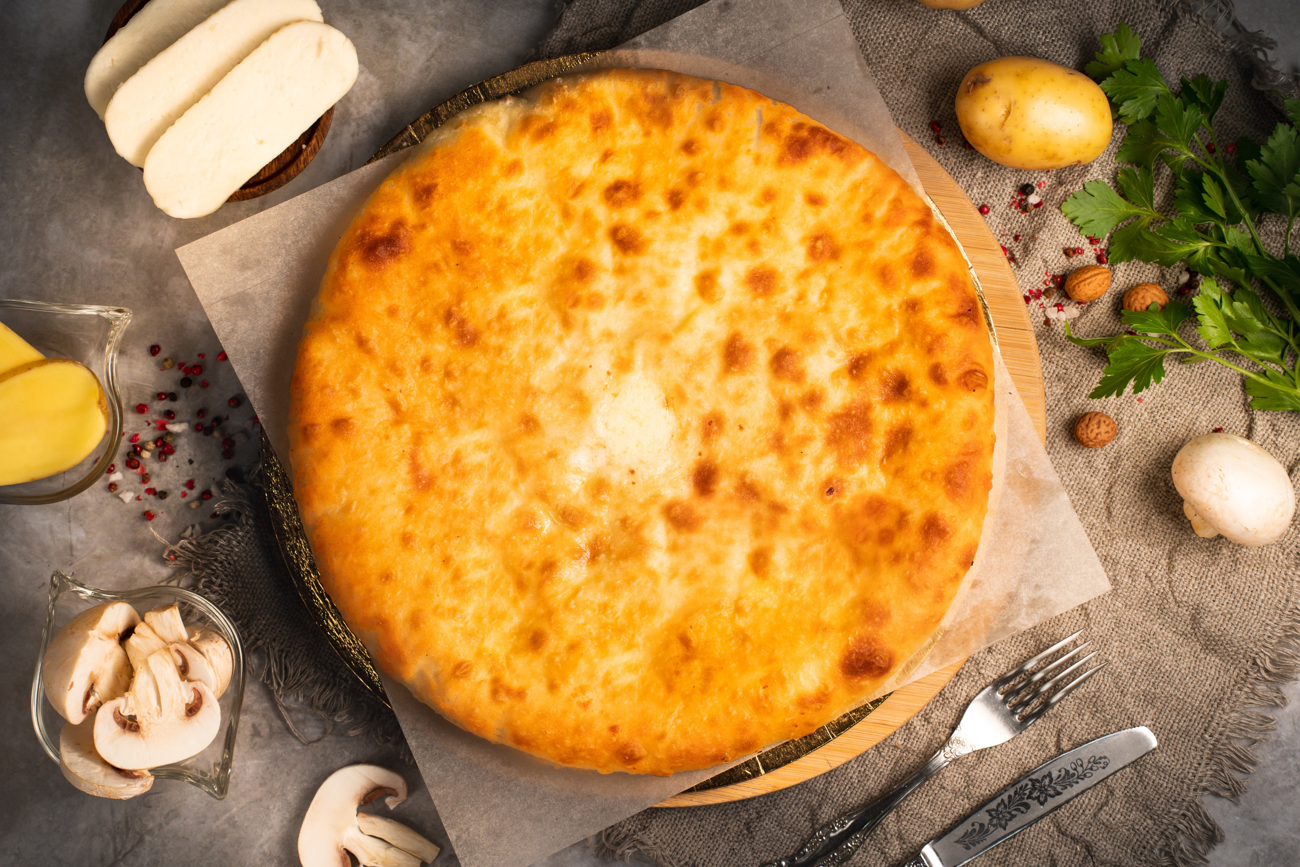 Осетинские пироги. Предметный и фуд-фотограф в Москве Анна Царенко