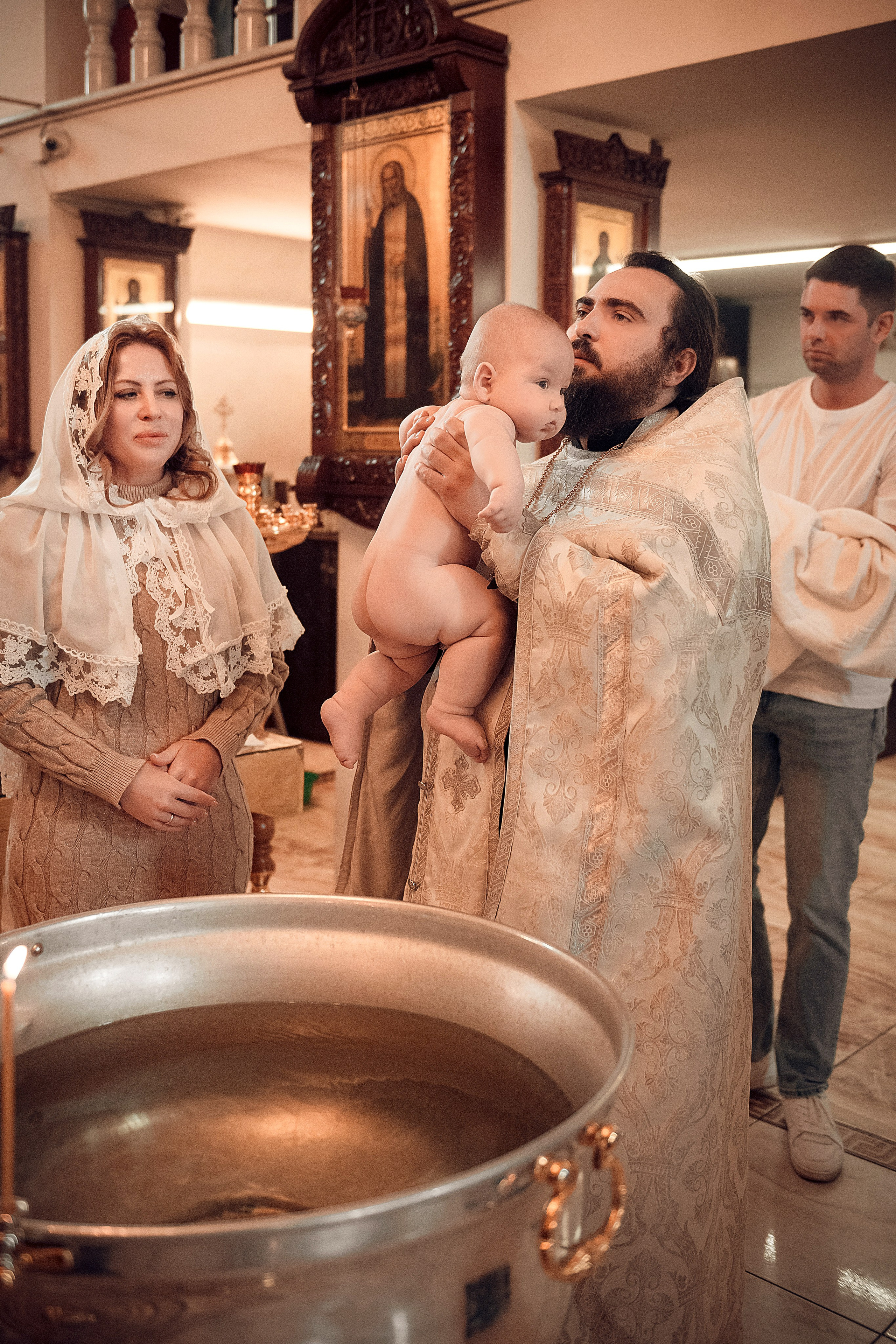 Крещение Марка. Свадебный, семейный и детский фотограф в Москве и области