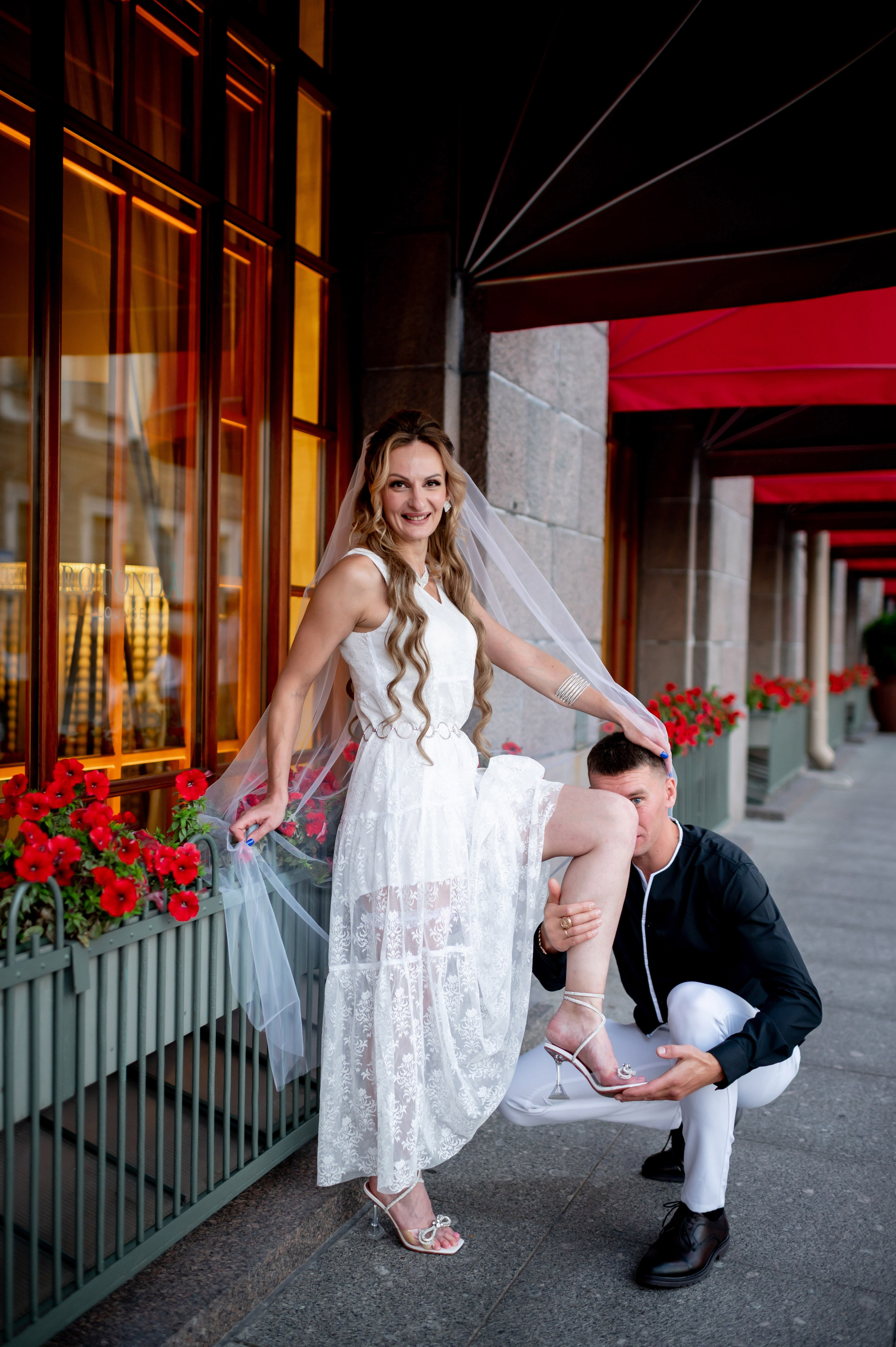 Екатерина и Андрей (свадебная фотосессия в вечернем Петербурге). Портретный, семейный и свадебный фотограф в Санкт-Петербурге и в Пушкине Ширяев Денис