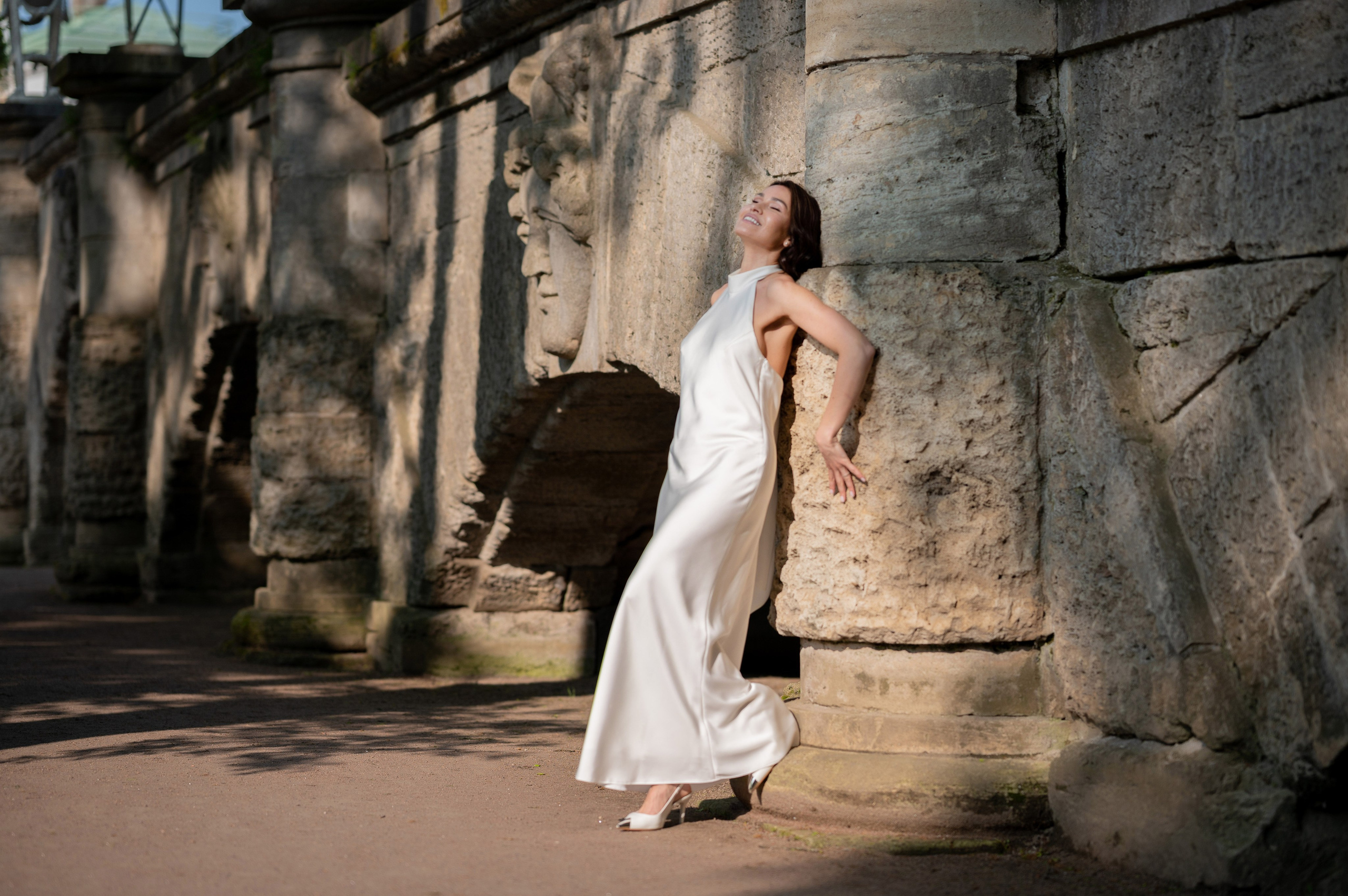 Алина и Алексей (прогулка на кабриолете, Академия Художеств, Екатерининский парк в Пушкине). Портретный, семейный и свадебный фотограф в Санкт-Петербурге и в Пушкине Ширяев Денис