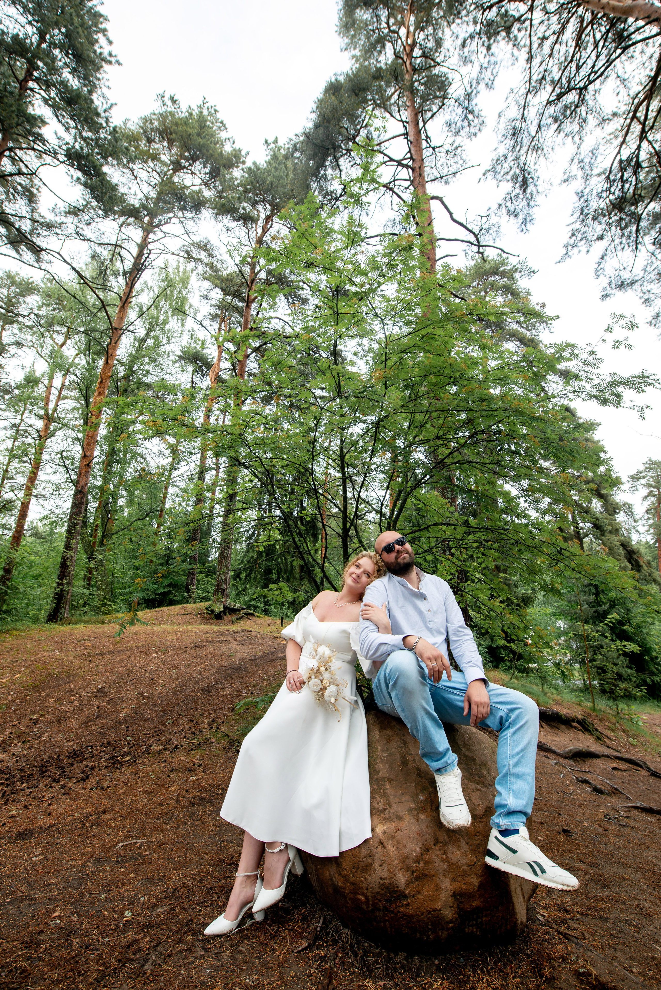 Станислав и Анастасия (нестандартная свадебная фотосессия в лесу и на Финском заливе). Портретный, семейный и свадебный фотограф в Санкт-Петербурге и в Пушкине Ширяев Денис