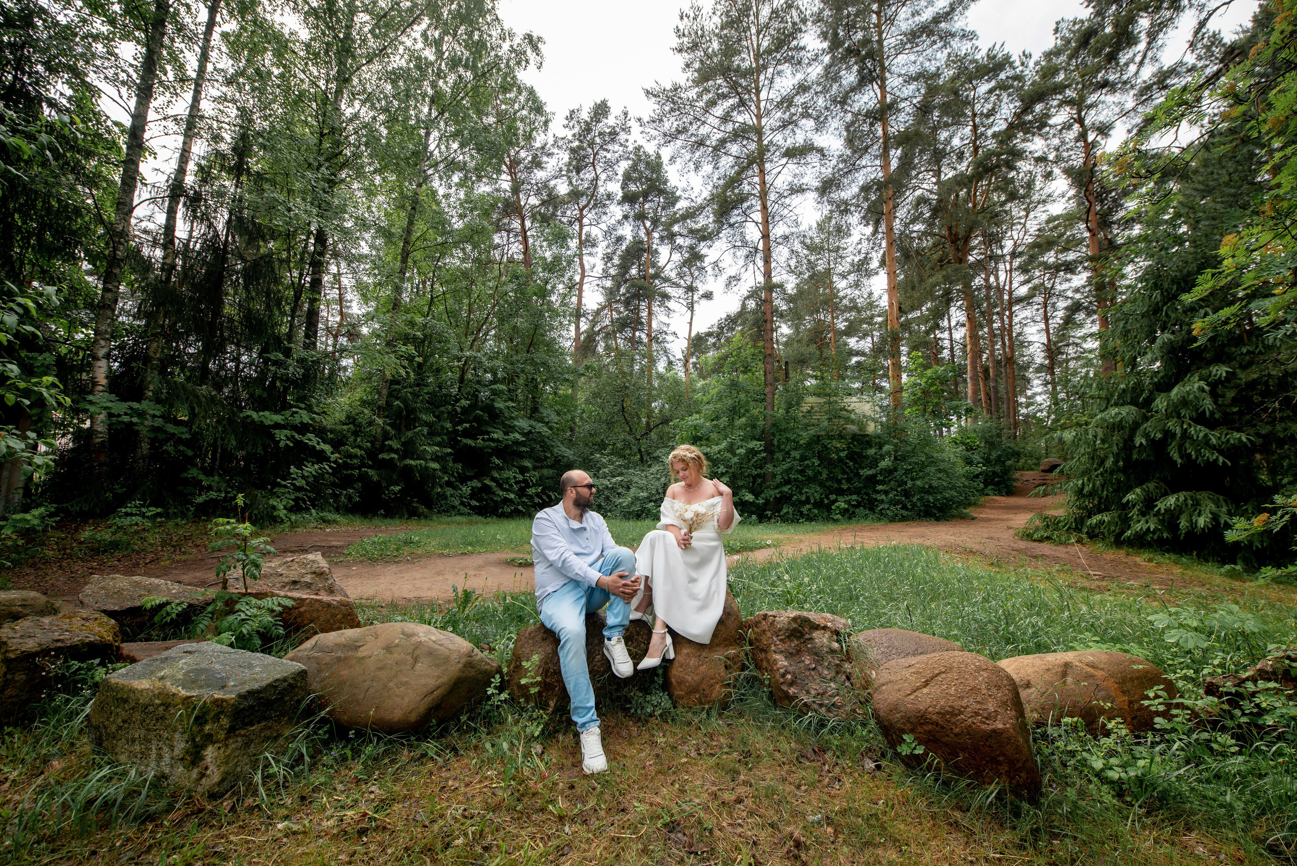 Станислав и Анастасия (нестандартная свадебная фотосессия в лесу и на Финском заливе). Портретный, семейный и свадебный фотограф в Санкт-Петербурге и в Пушкине Ширяев Денис