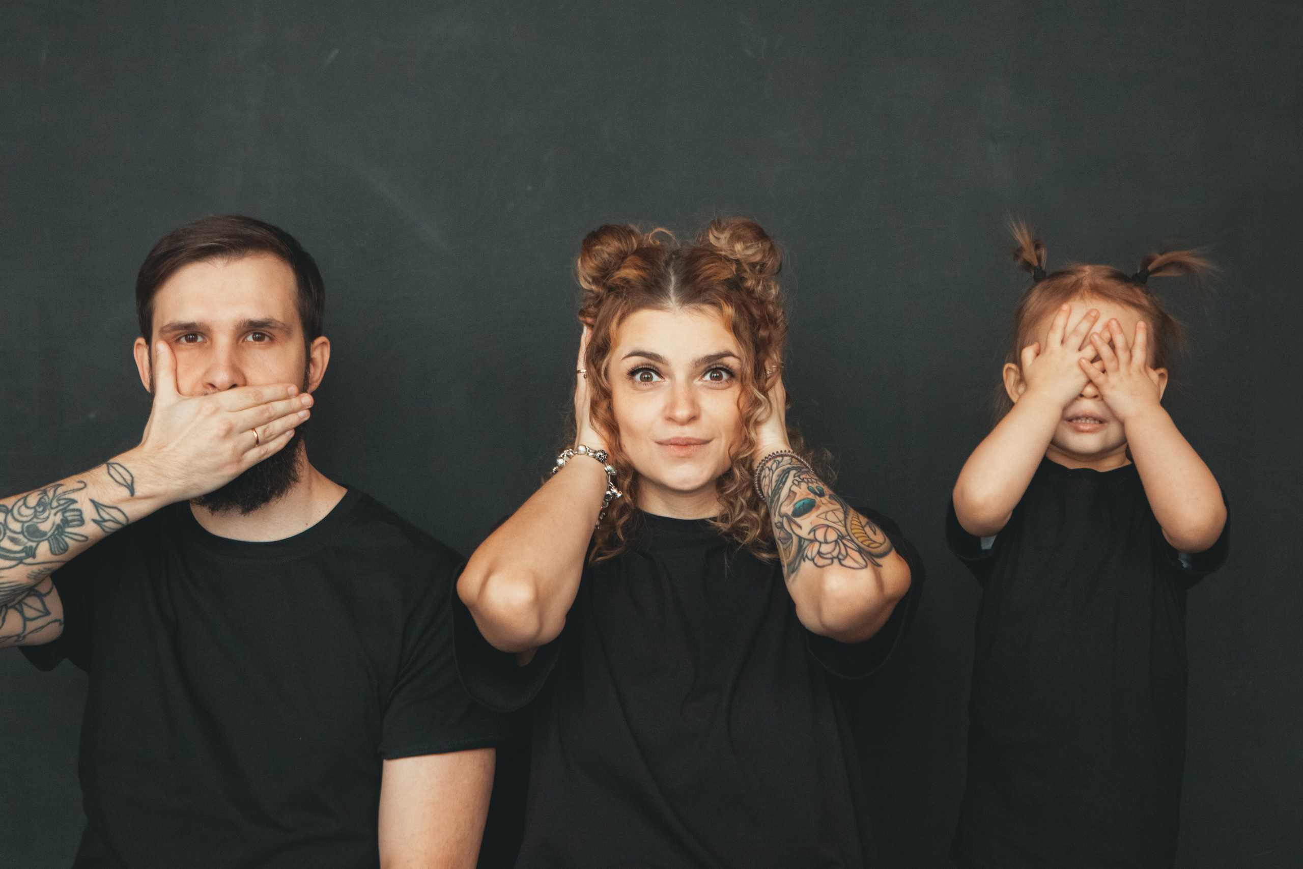 Новогодняя семейная фотосессия в студии. Фотограф Ольга Ефремова