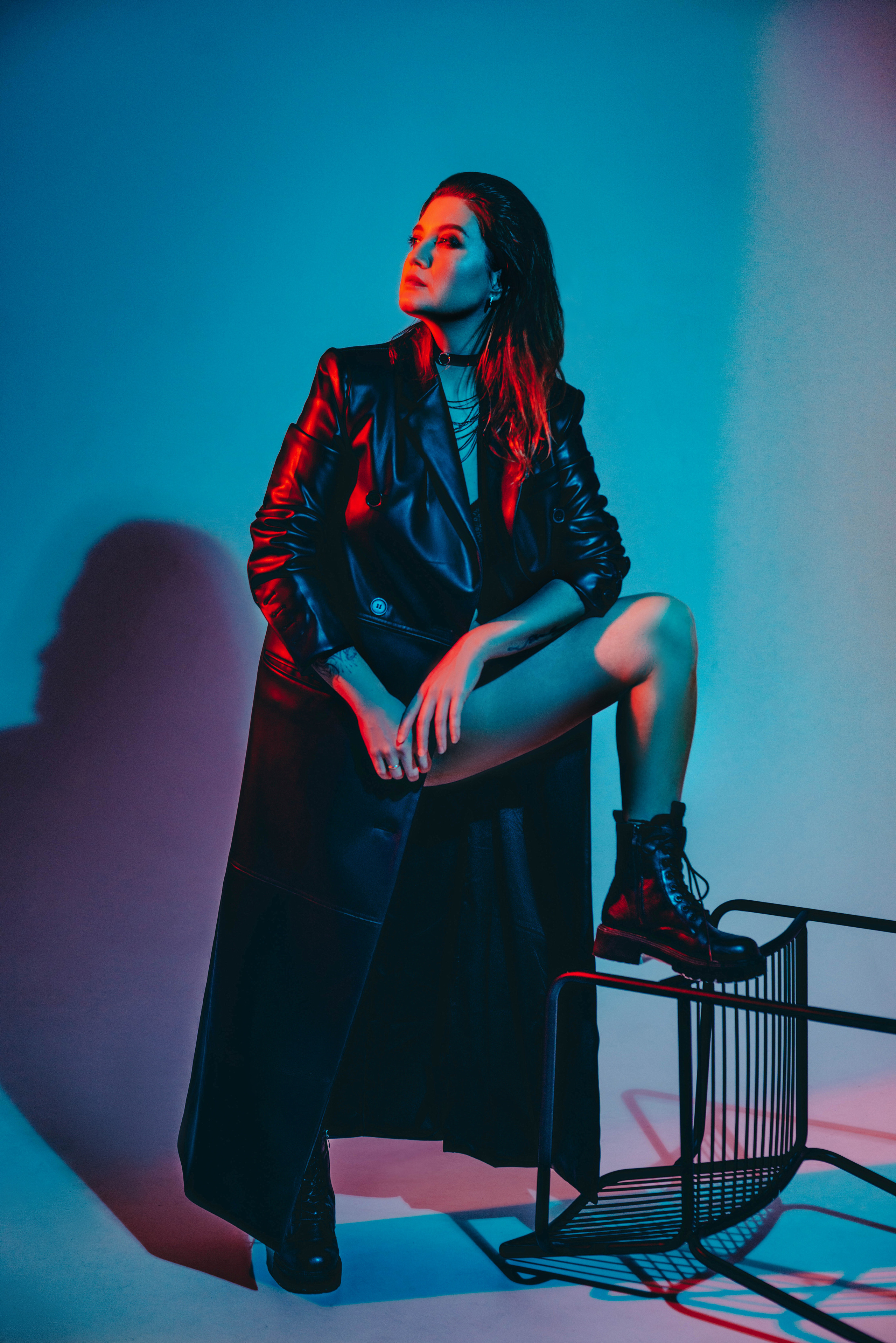 Трансформационная фотоссесия с цветным светом и яркими образами. Фотограф в Санкт-Петербурге Марина Парникова