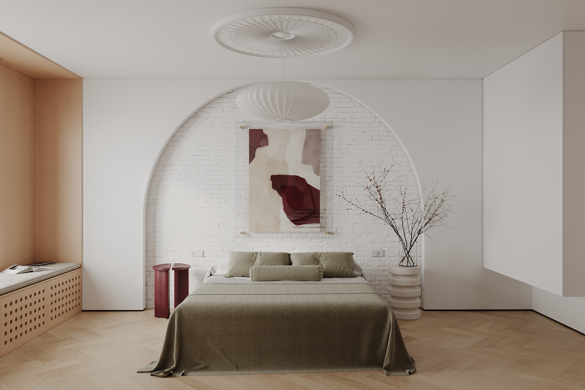 Концепт спальни в г. Санкт-Петербург. Студия интерьерной визуализации tmshkn.vis