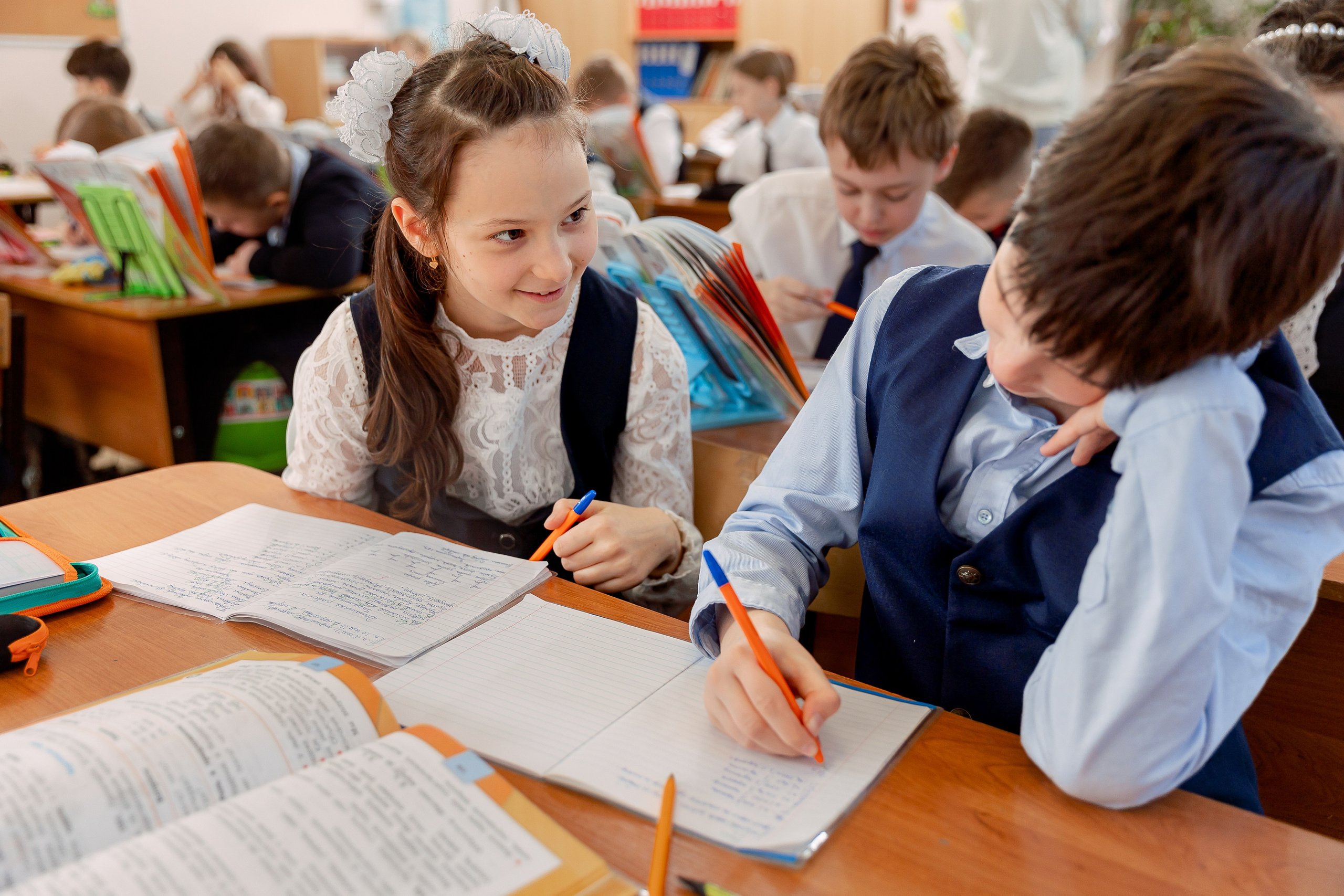 Репортаж на уроках. Семейный и детский фотограф Комина Елена, Власиха, Одинцово