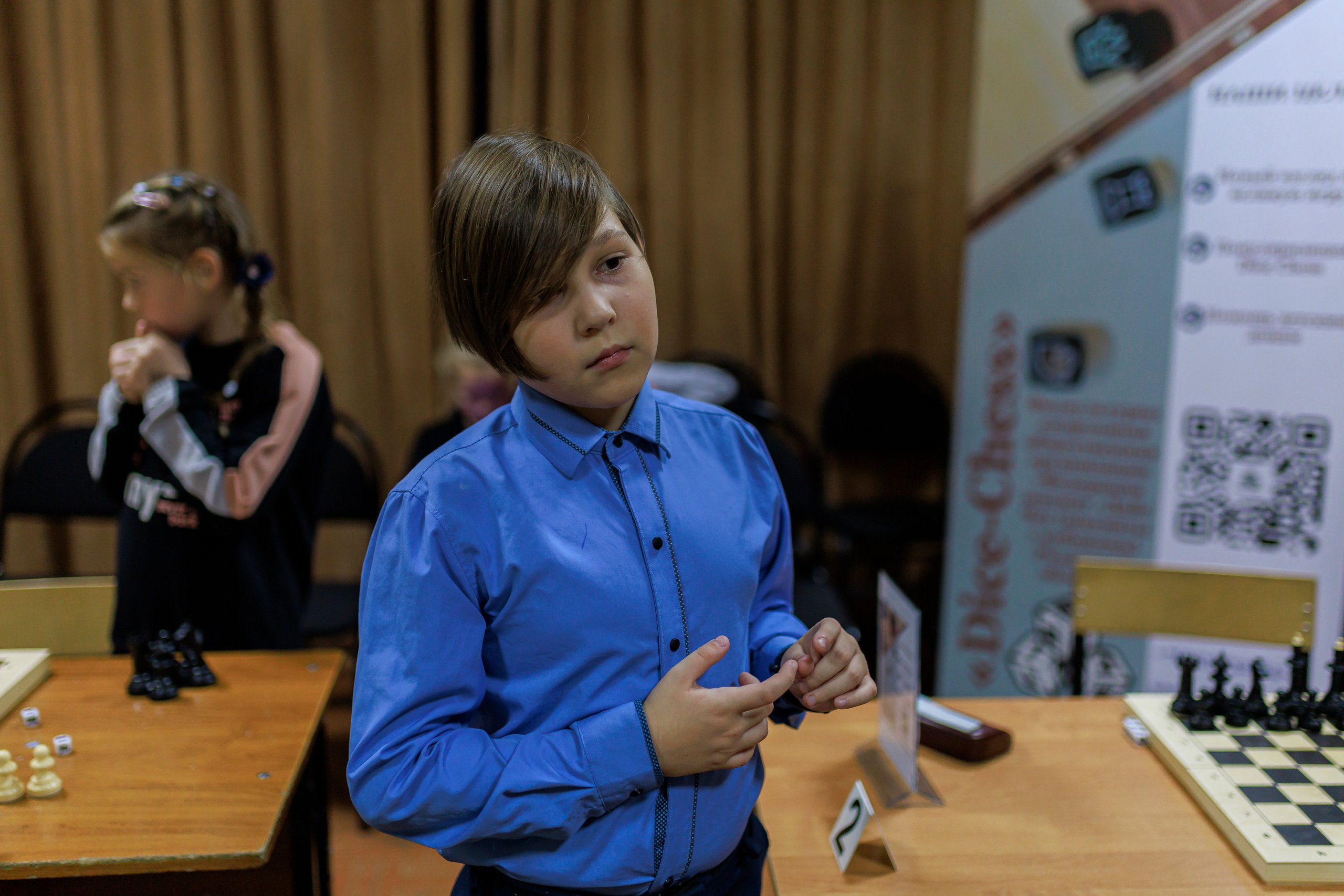 Репортажная сьёмка игры в шахматы в детском доме. Семейный и детский фотограф в Рязани Васюгова Мария