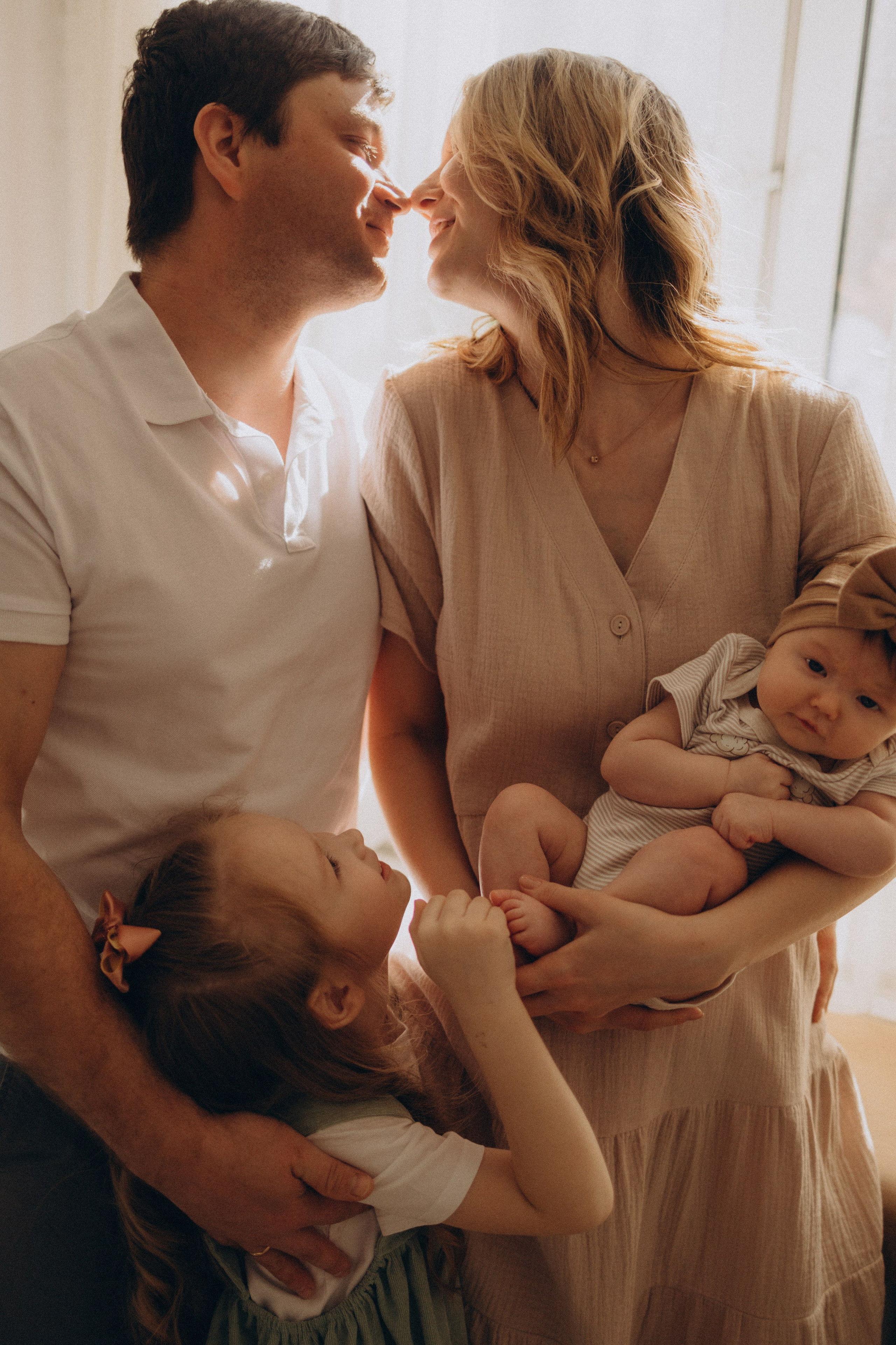 Ньюборн съемка Любы и ее семьи. Семейный фотограф в Москве и Люберцах Юлия Гуськова