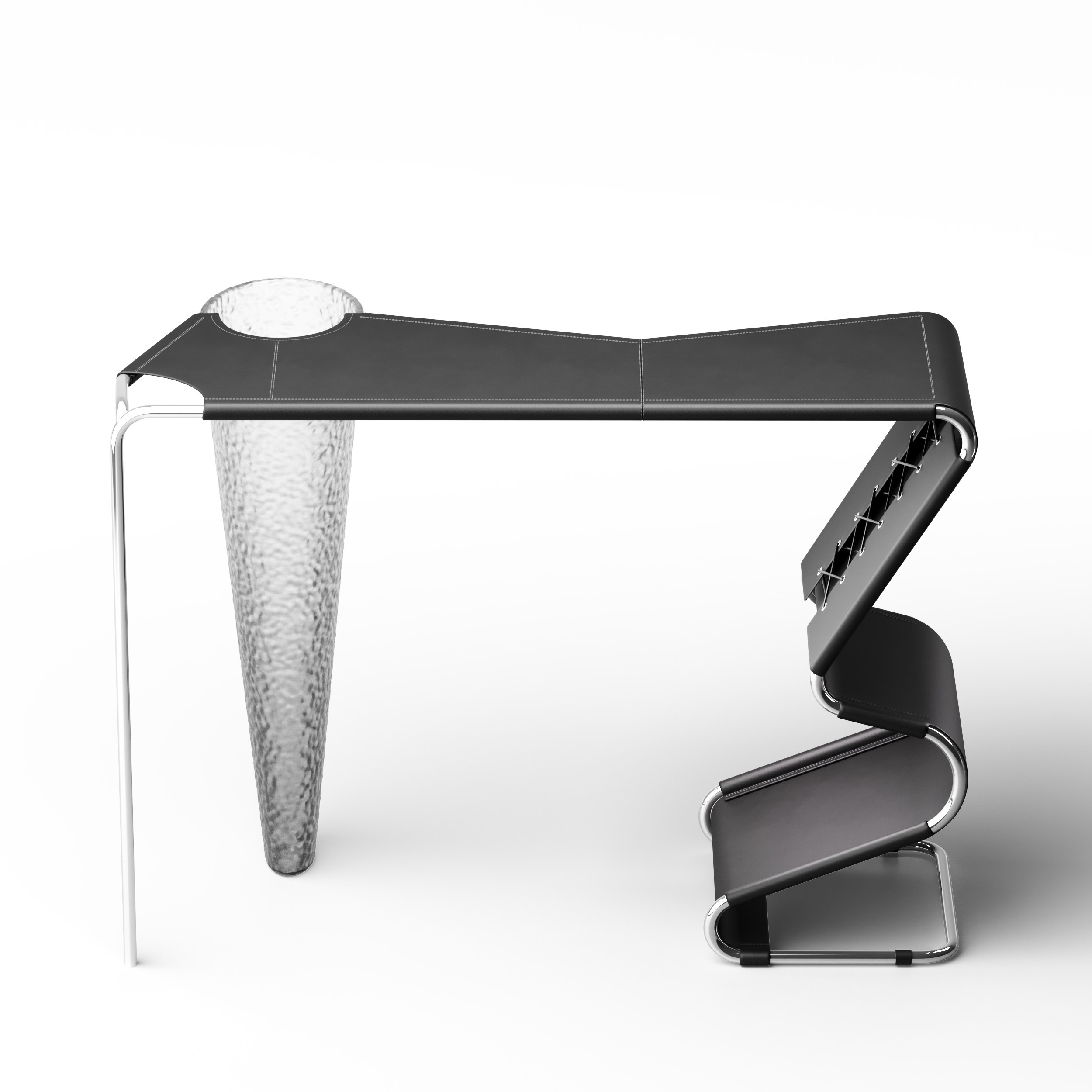 Консоль Eileen black 02. Nlodesign.com