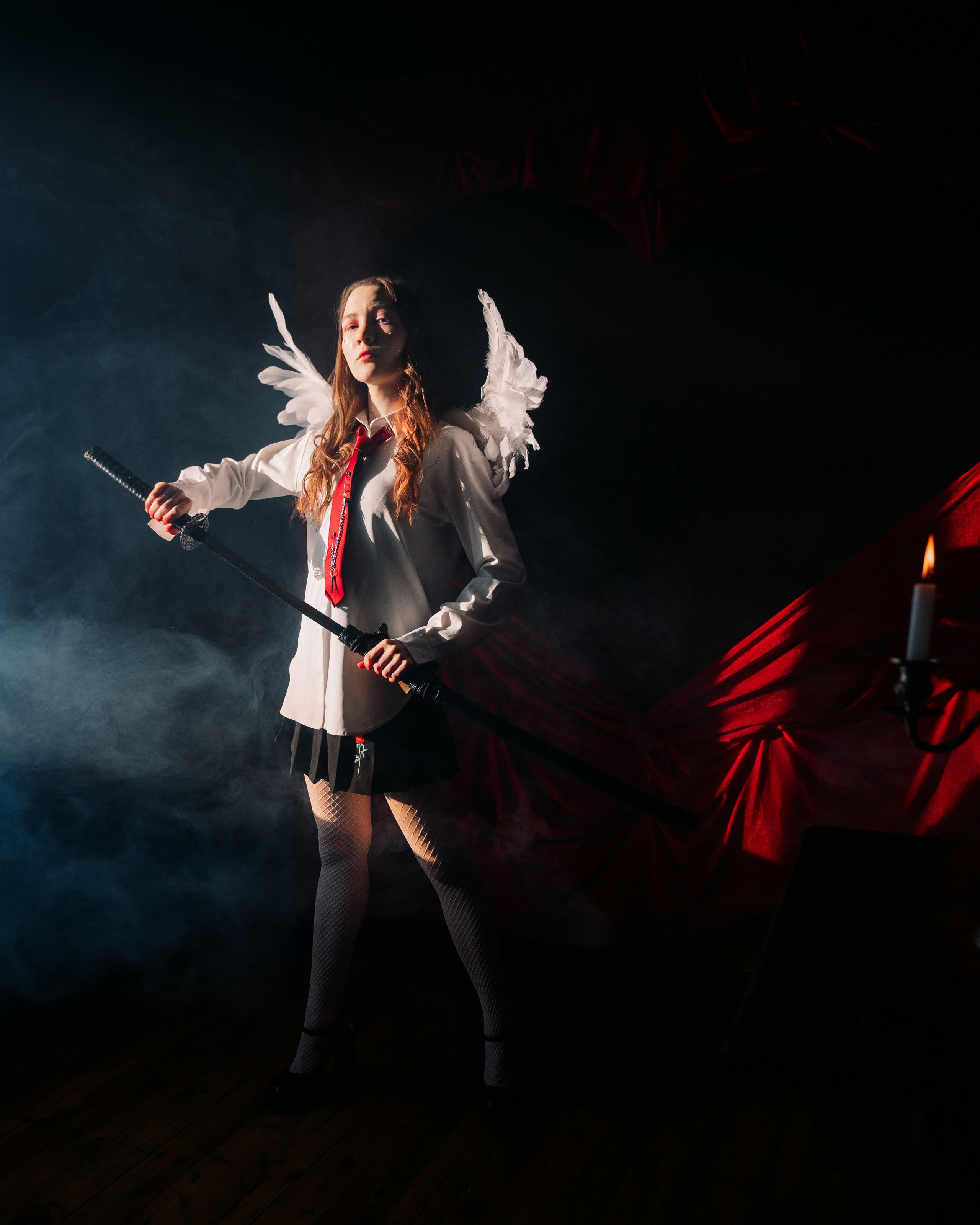 Фотосессия ангел с крыльями в фотостудии LEPOTA в г. Кемерово