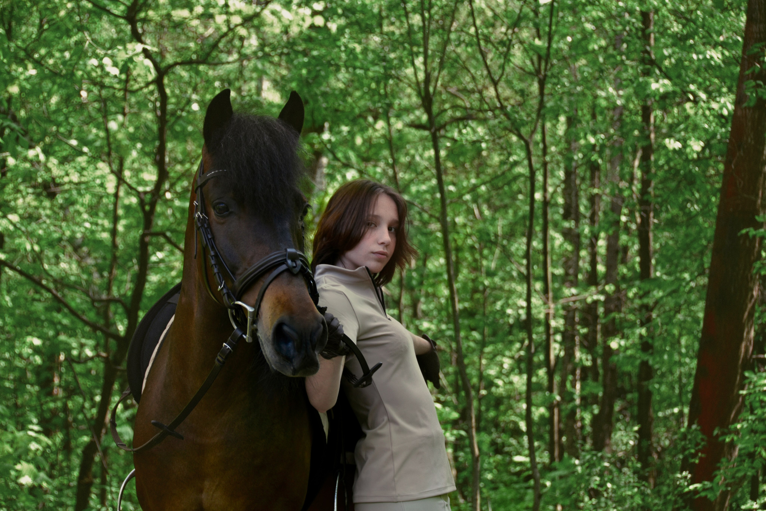 Александра и Капрал (клеппер). Конный фотограф Москва