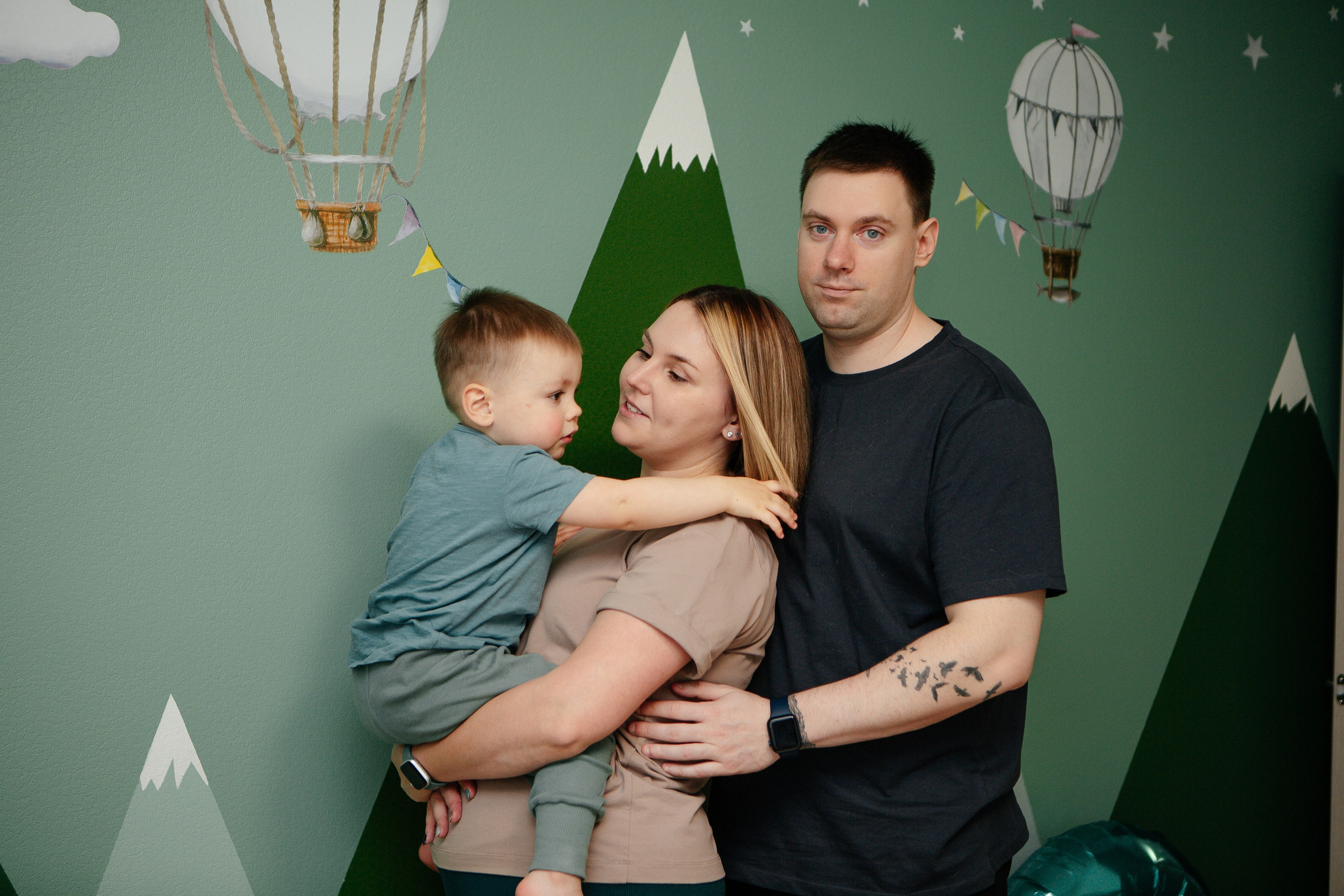 Роман и его семья. Семейный и детский фотограф в Москве Александра Мак