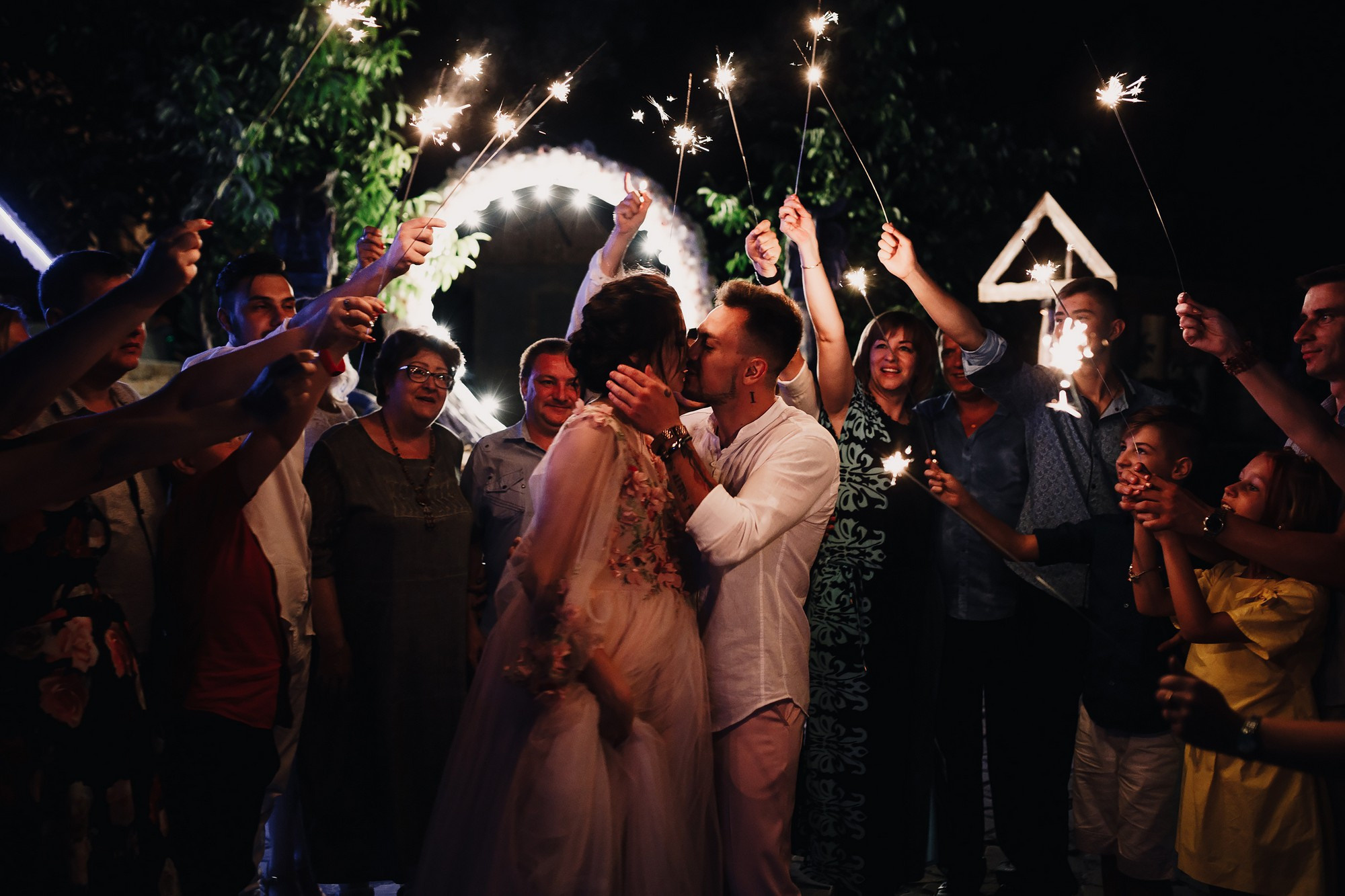 Ночная свадебная фотосессия. Свадебный фотограф Луганск Андрей Кийко Краснодар