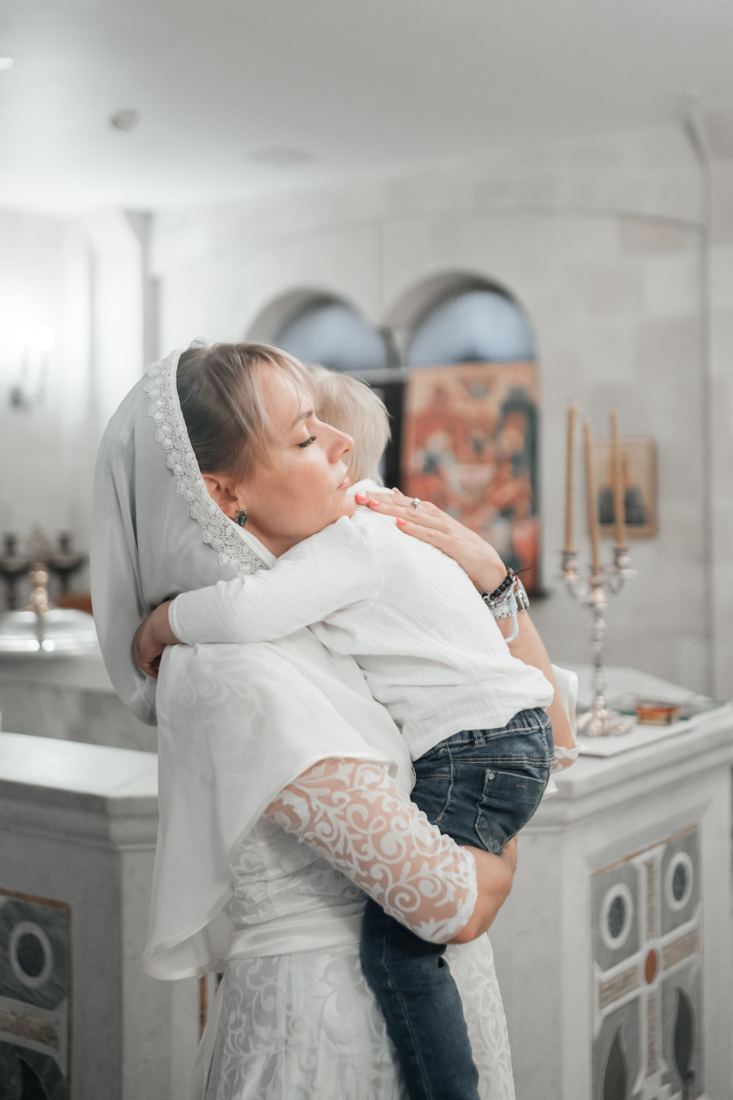 Крещение Артемия. Семейный фотограф в Москве и Подмосковье Иванова Нина