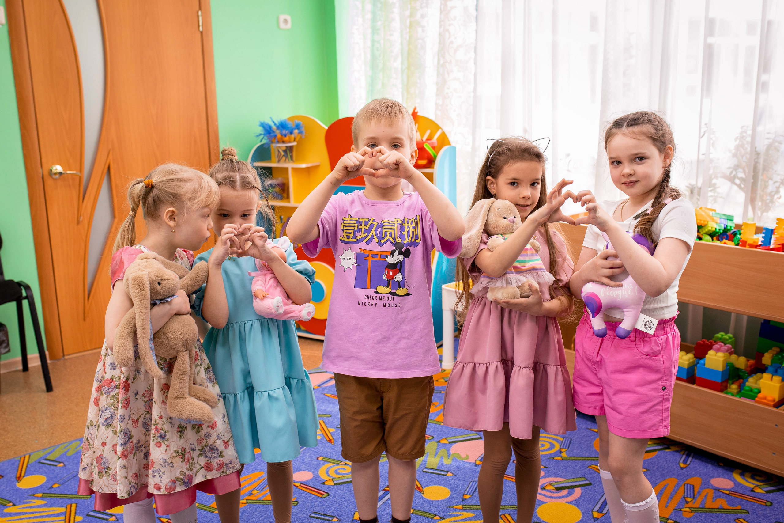 Степа, Даша и Алиса в детском саду. Семейный и детский фотограф город Тында Дарья