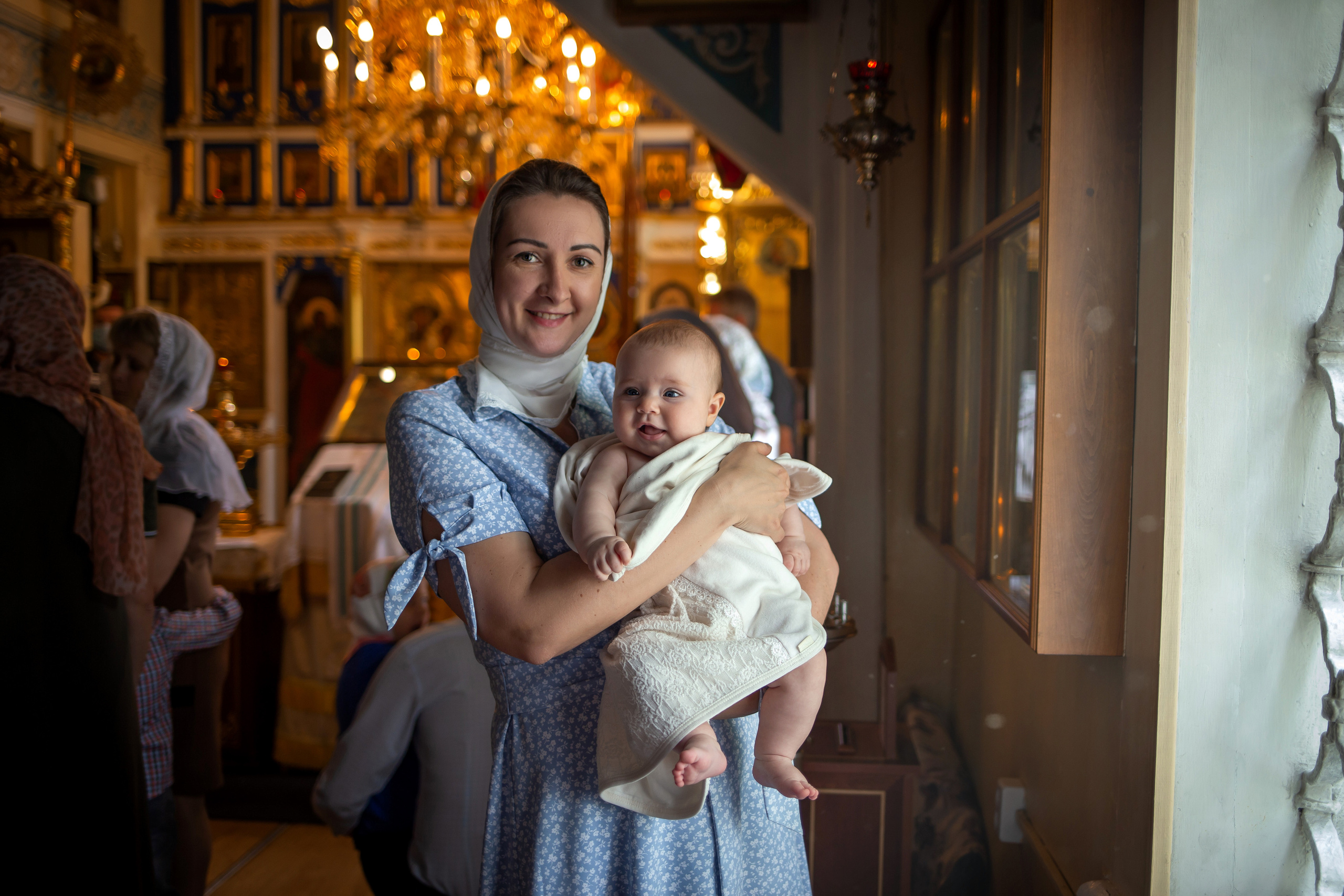 Георгиевский храм. Крещение Есении. Семейный и женский фотограф в Москве Евгения Малина