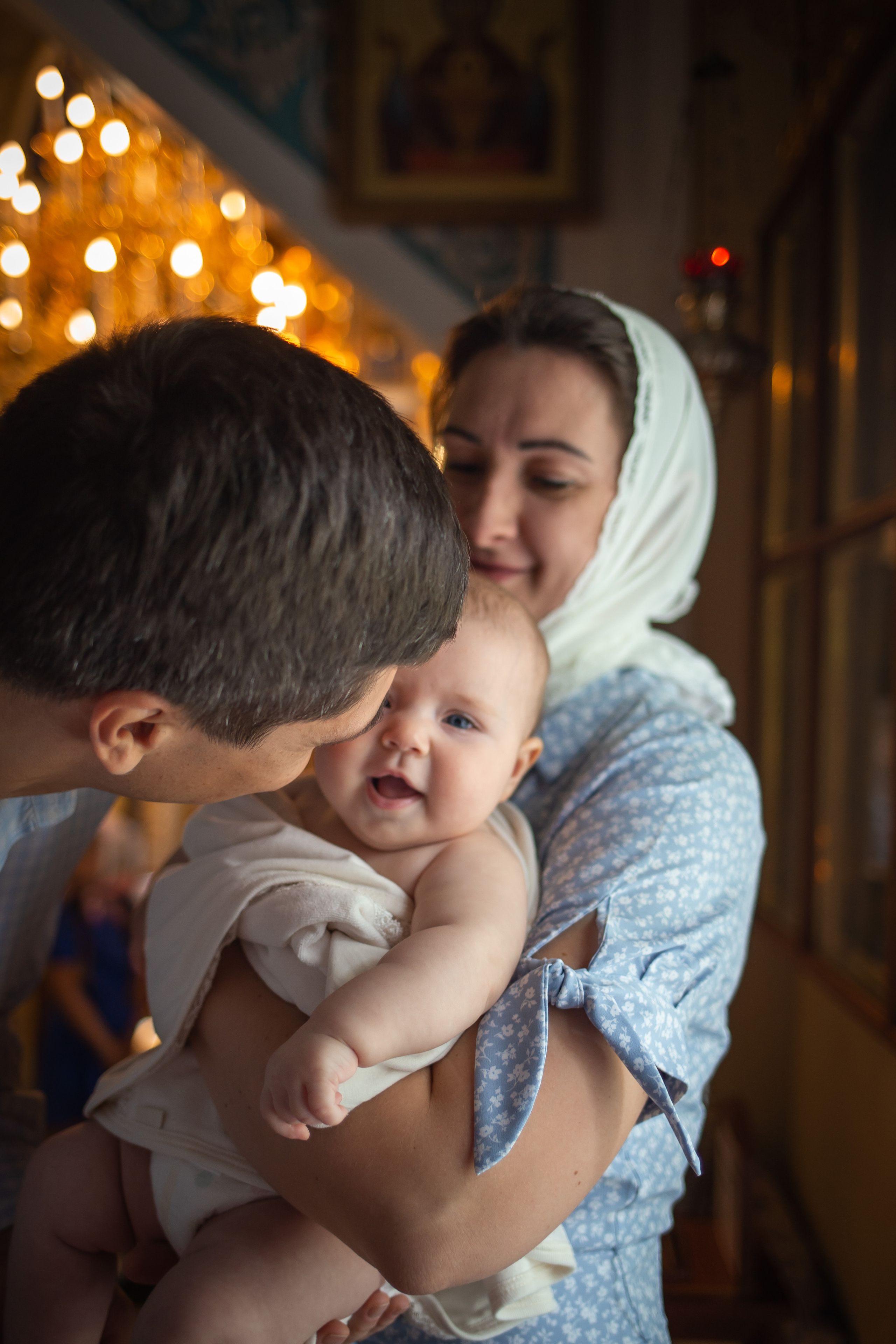 Георгиевский храм. Крещение Есении. Семейный и женский фотограф в Москве Евгения Малина
