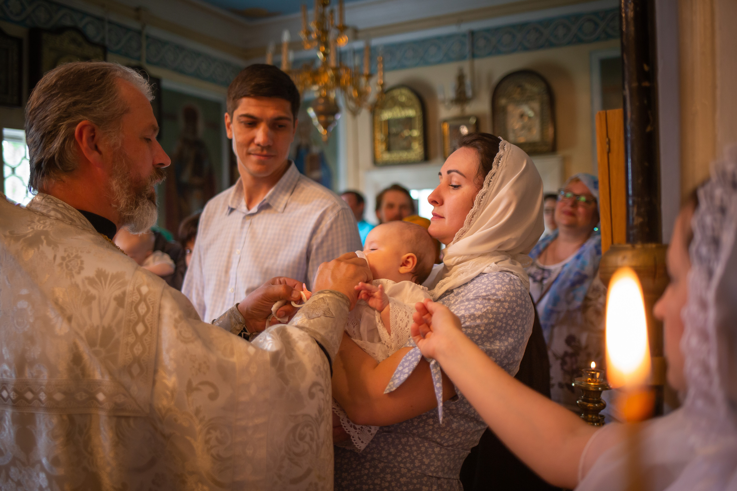 Георгиевский храм. Крещение Есении. Семейный и женский фотограф в Москве Евгения Малина