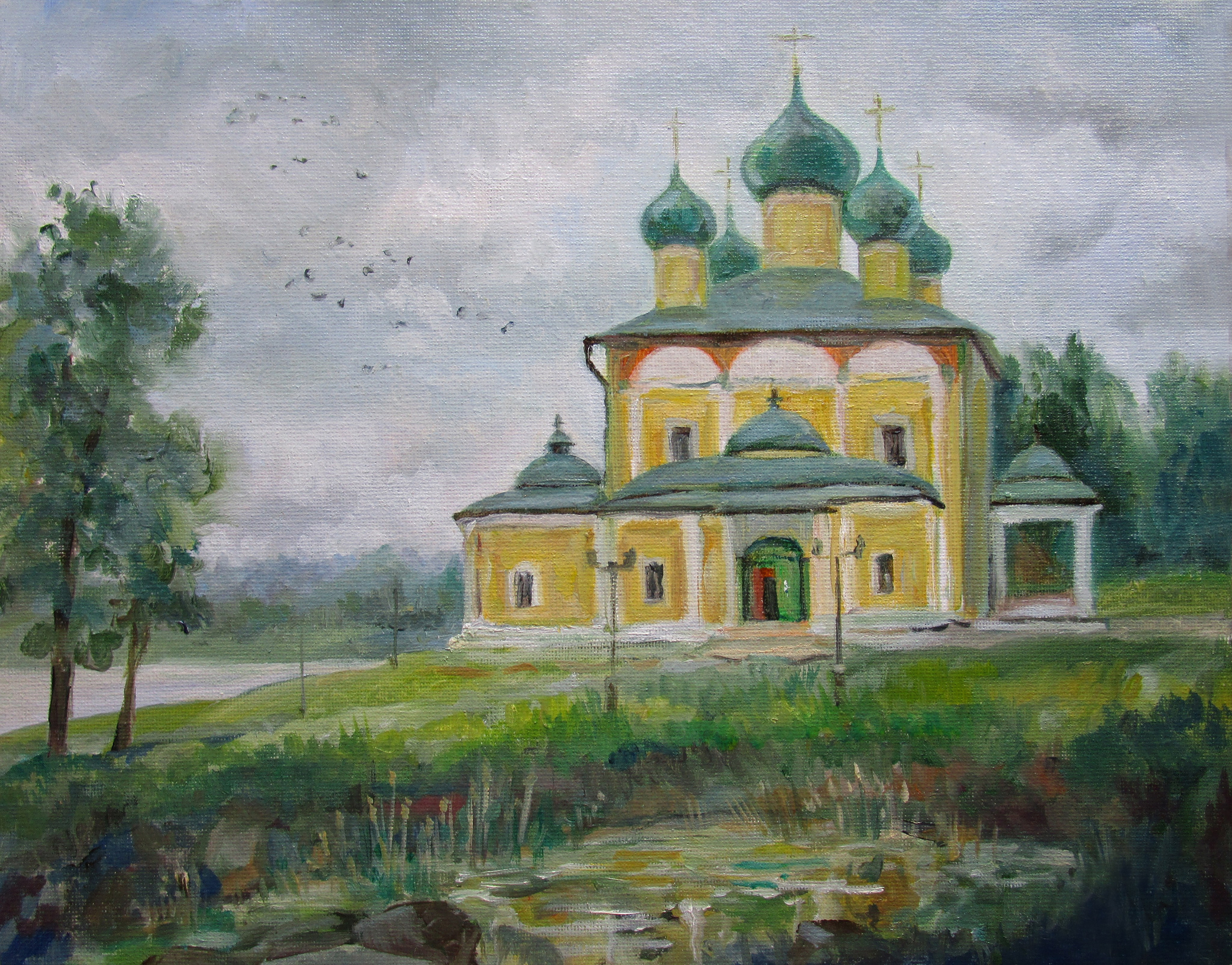 Собор Преображения Господня в Угличе; холст / масло, 2017