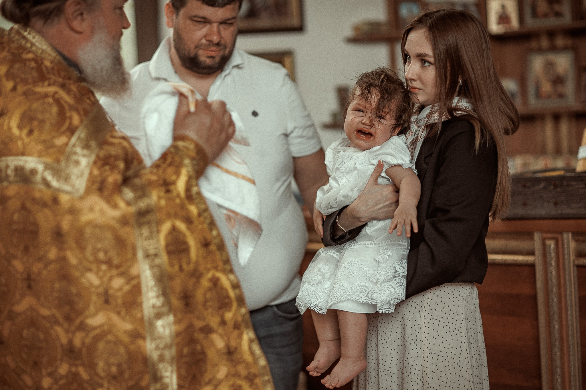 Таинство Крещения Полины. 15.04.2024. Детский семейный фотограф в Абинске