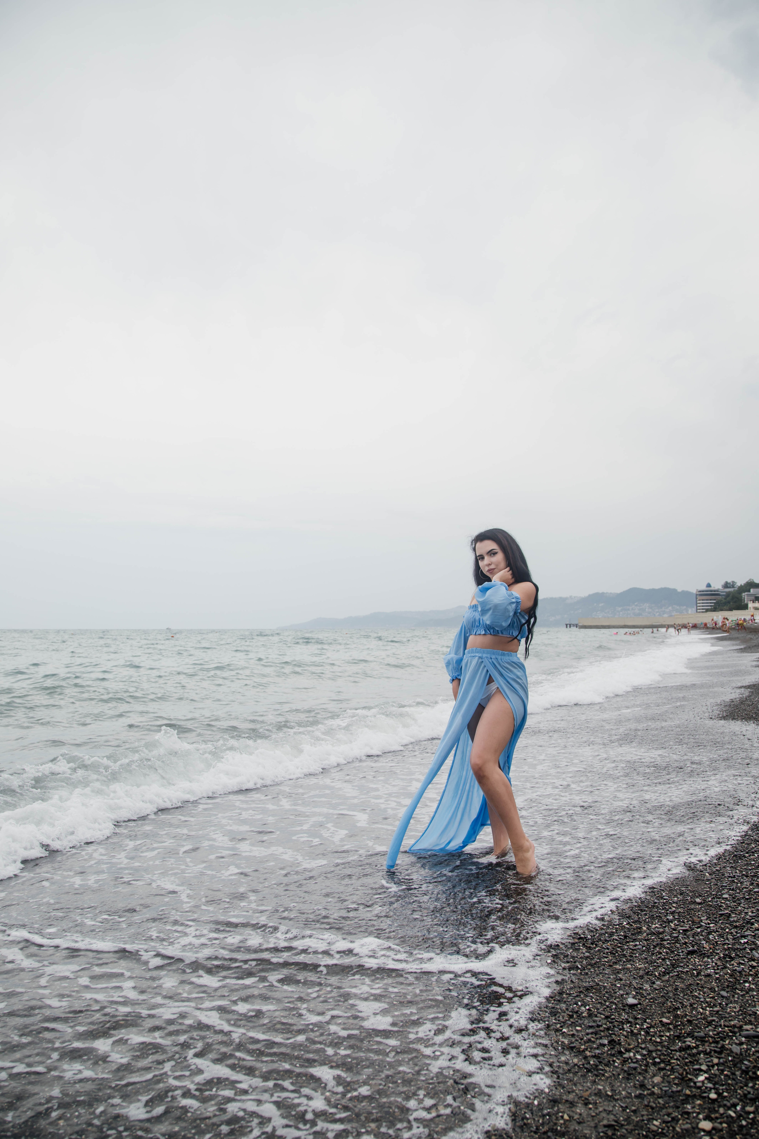 Портретная фотосессия для Арины на пляже. Свадебный, семейный, детский фотограф в Сочи Виолетта Александрова