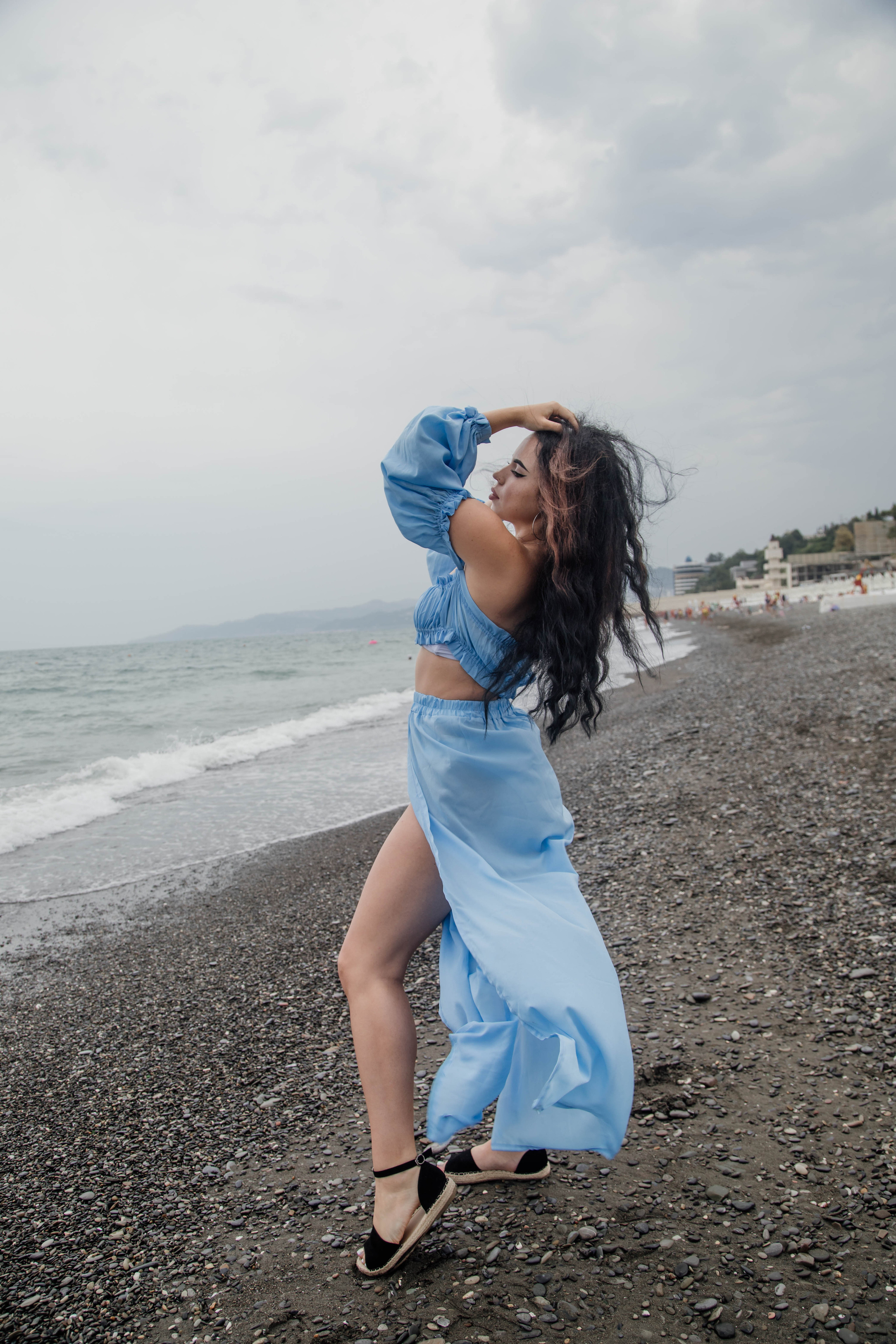 Портретная фотосессия для Арины на пляже. Свадебный, семейный, детский фотограф в Сочи Виолетта Александрова