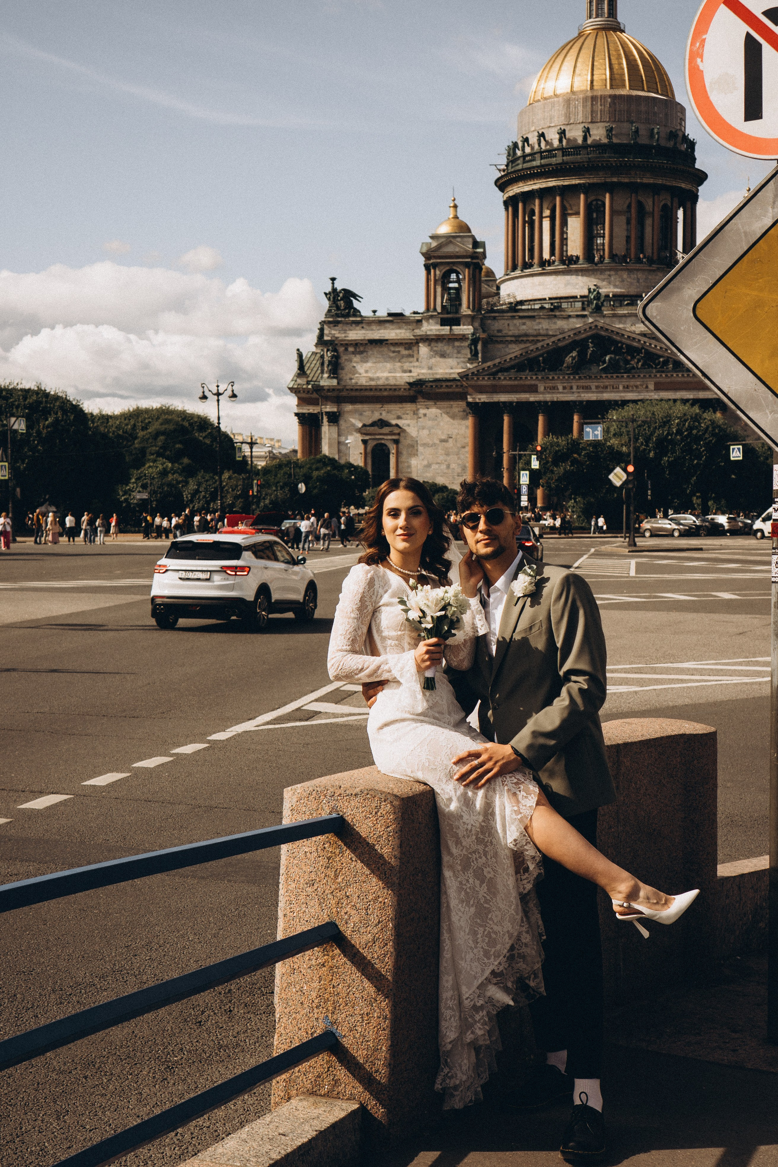 СВАДЕБНАЯ ПРОГУЛКА ВОЗЕ ИСАИКЕВСКОГО СОБОРА АСТОРИИ И ЗАКОНОДАЛЕТНОГО СОБРАНИЯ. Профессиональный фотограф, Санкт-Петербург — Виктория Богомолова