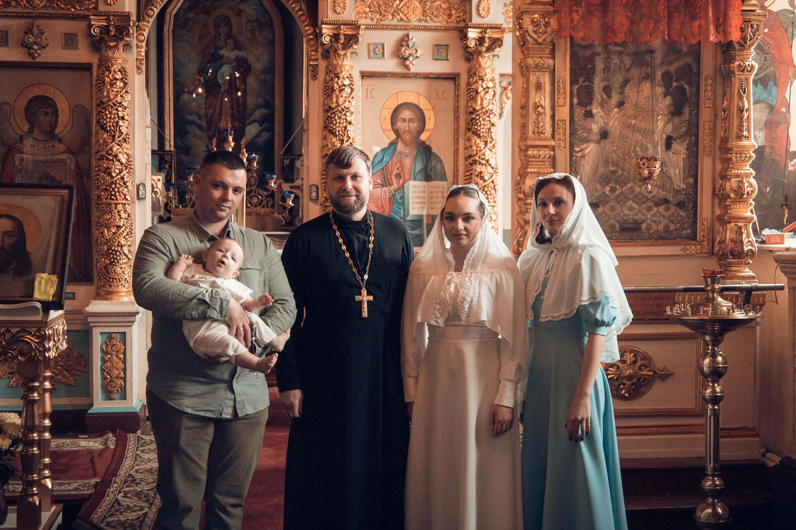Таинство Крещения Ивана. Борисо-Глебский кафедральный собор. Семейный фотограф в Рязани и Рязанской области