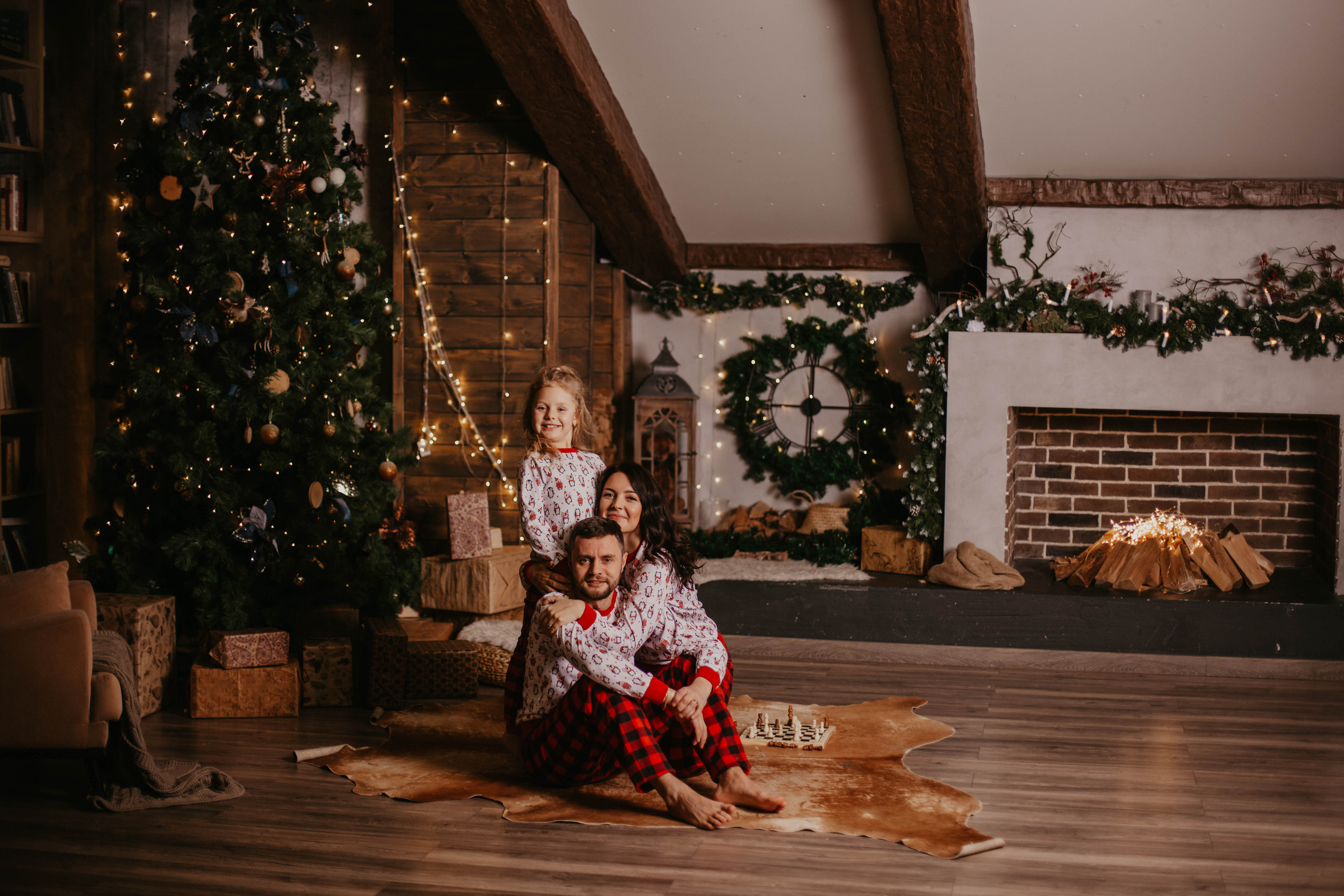 Новогодняя съёмка для семейства. Ваш фотограф в Москве