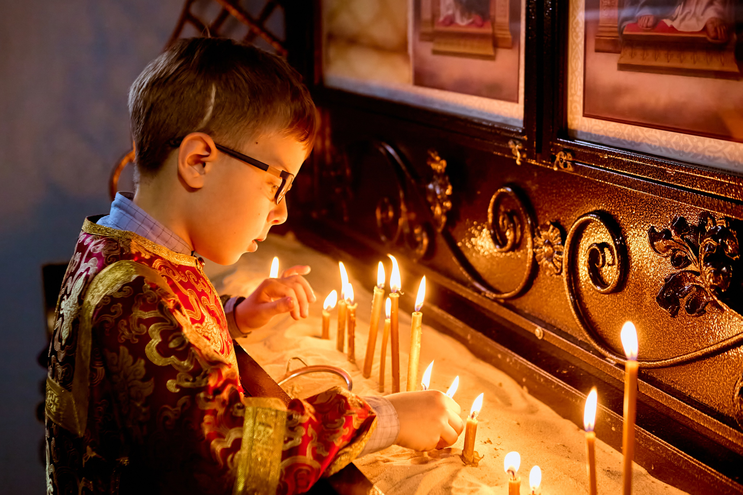 Фотографии во время богослужения