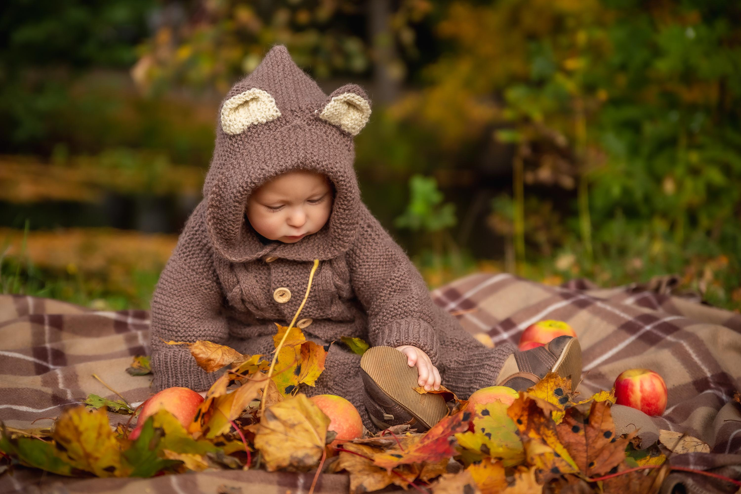 Осенняя съемка малышей в парке. Репортажный, семейный, свадебный фотограф Санкт-Петербург Ольга Лесюк