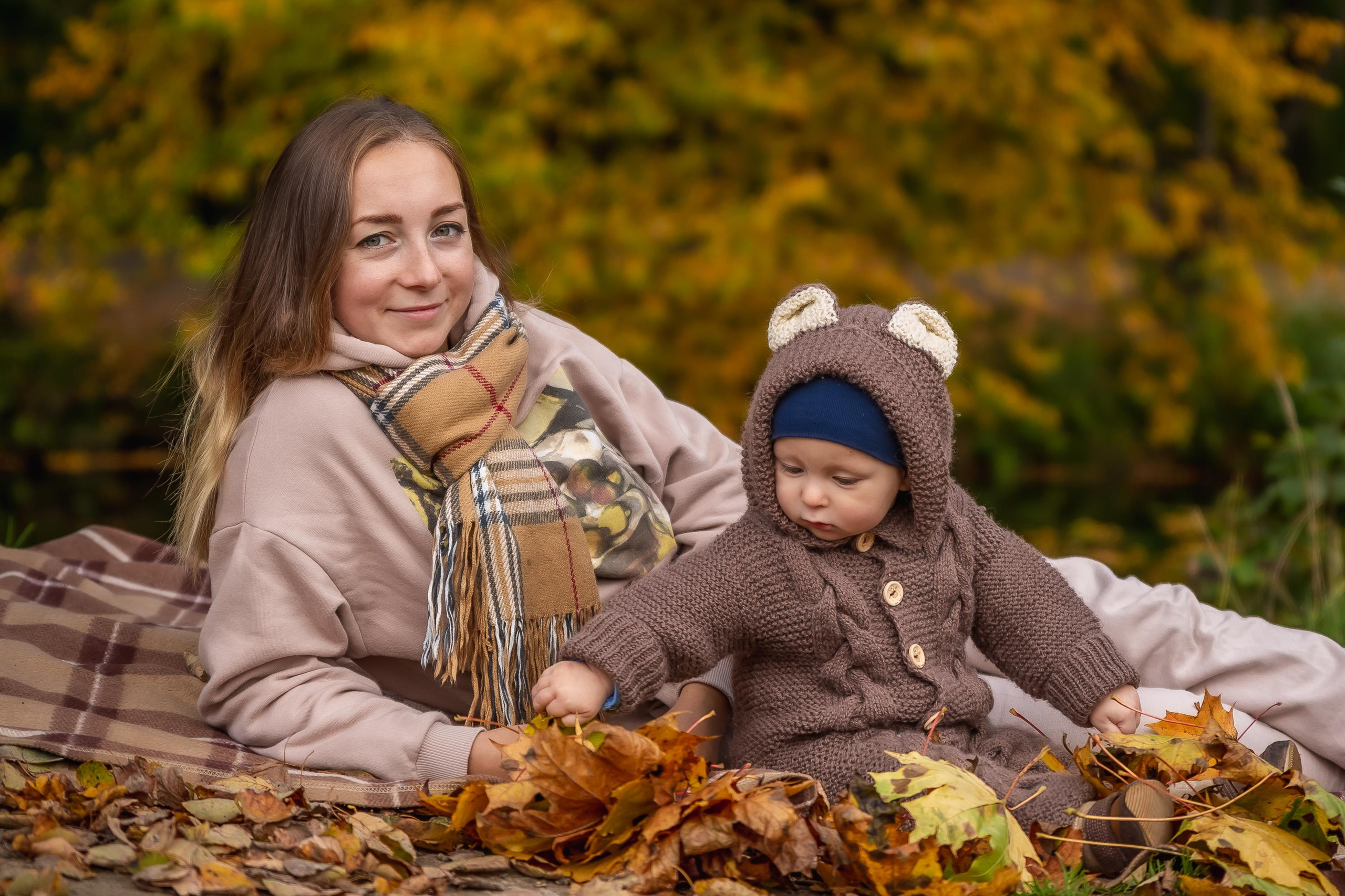 Осенняя съемка малышей в парке. Репортажный, семейный, свадебный фотограф Санкт-Петербург Ольга Лесюк