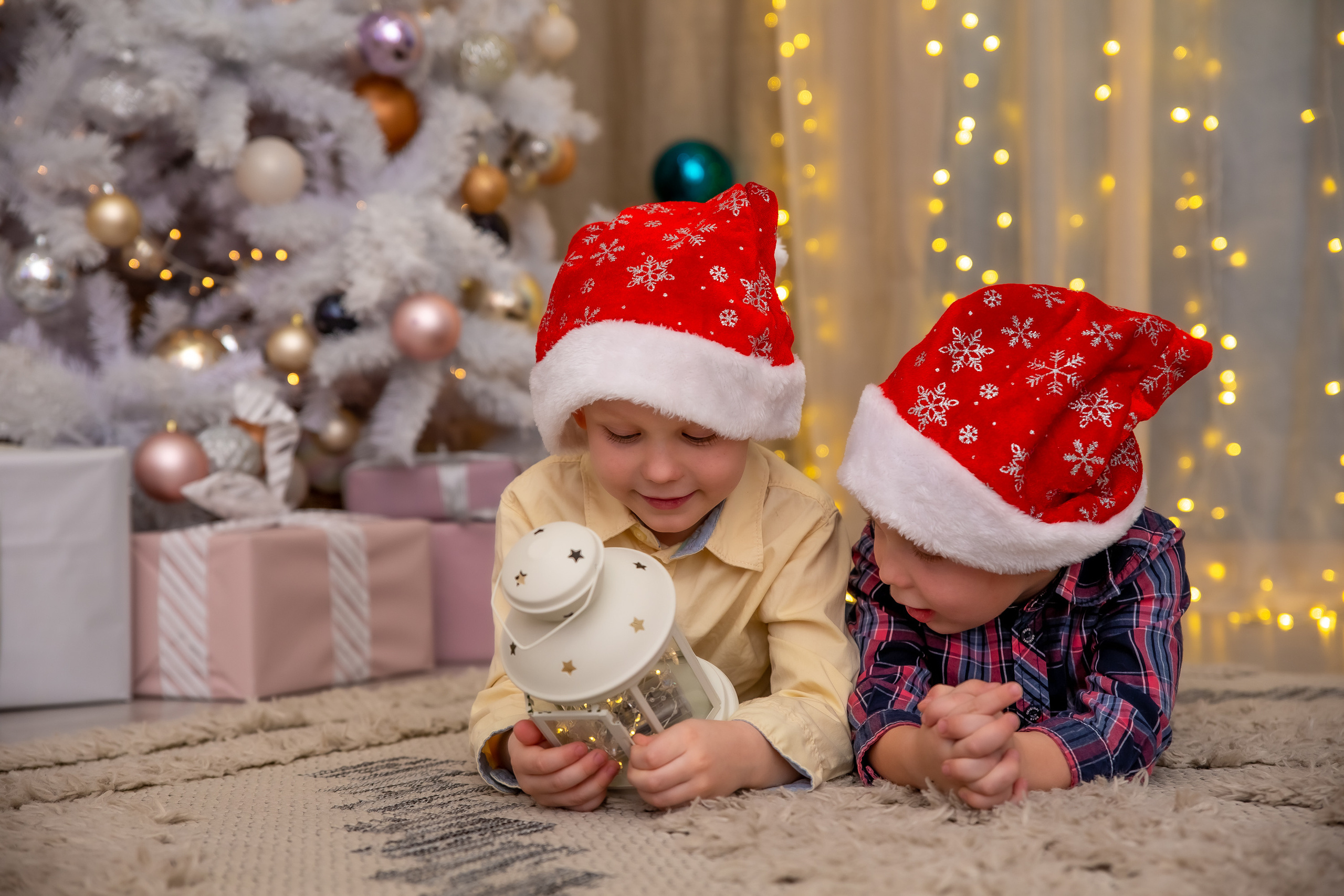 Новогодняя семейная съемка в фотостудии Веретено. Репортажный, семейный, свадебный фотограф Санкт-Петербург Ольга Лесюк