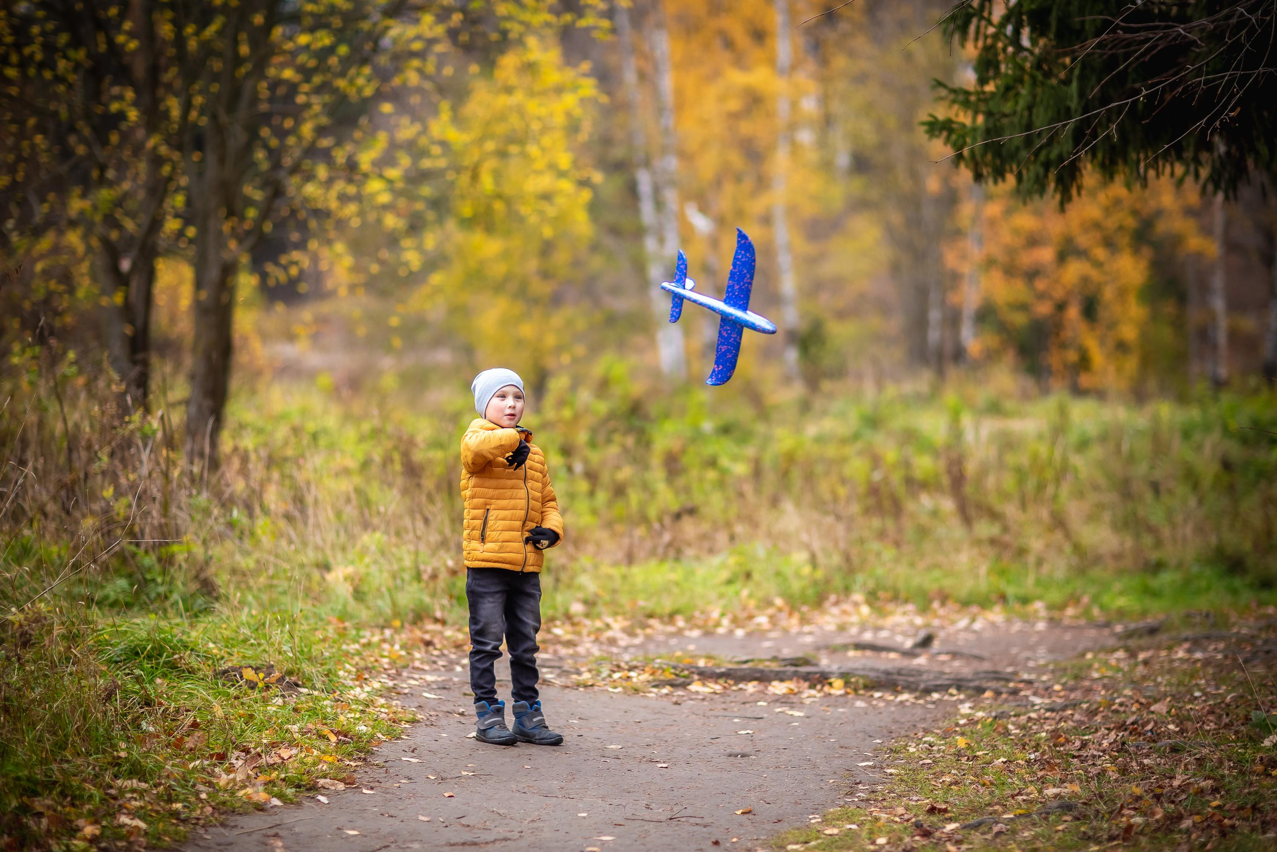 Осенняя съемка Олег и Дениска в Шуваловском парке. Репортажный, семейный, свадебный фотограф Санкт-Петербург Ольга Лесюк