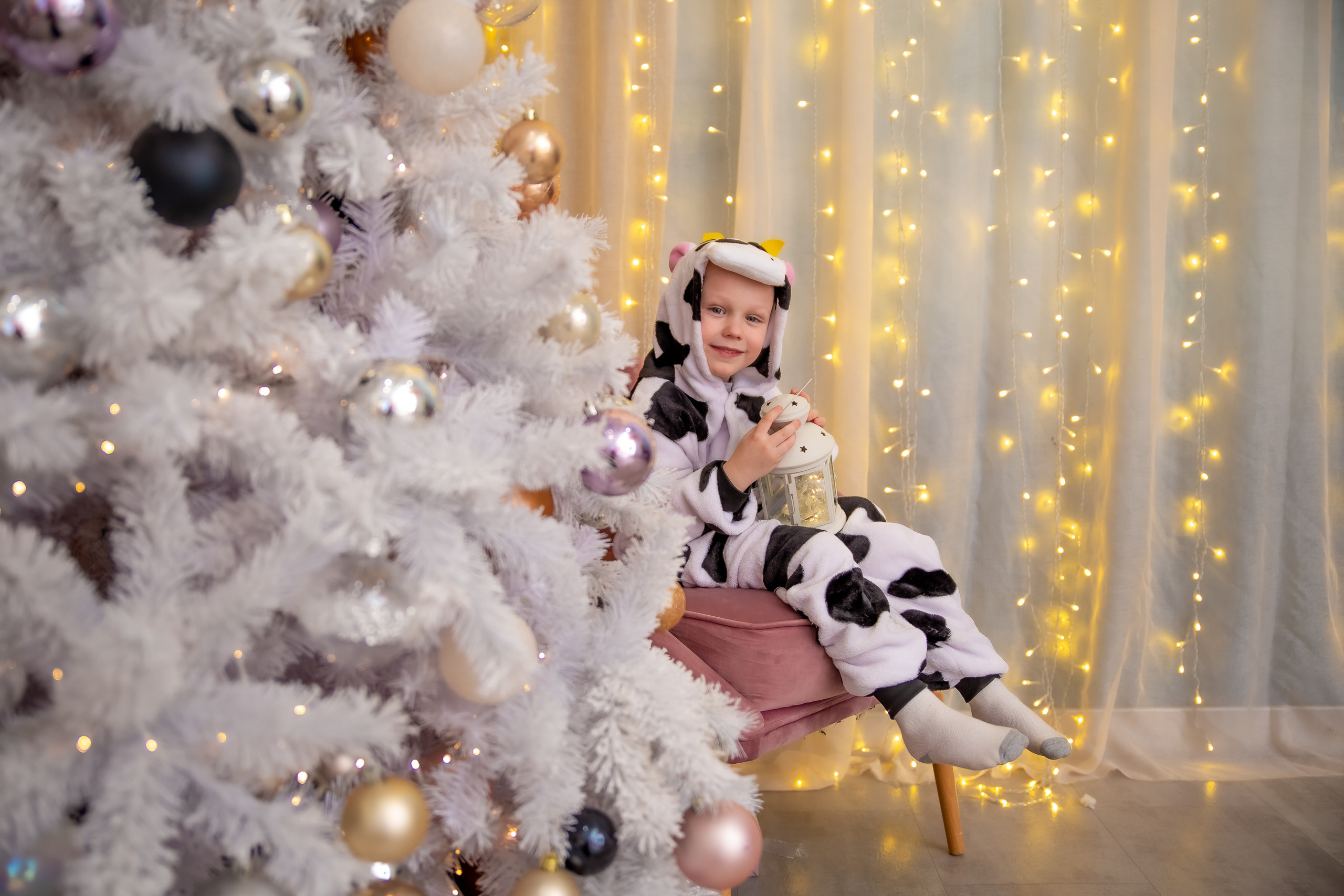 Новогодняя семейная съемка в фотостудии Веретено. Репортажный, семейный, свадебный фотограф Санкт-Петербург Ольга Лесюк